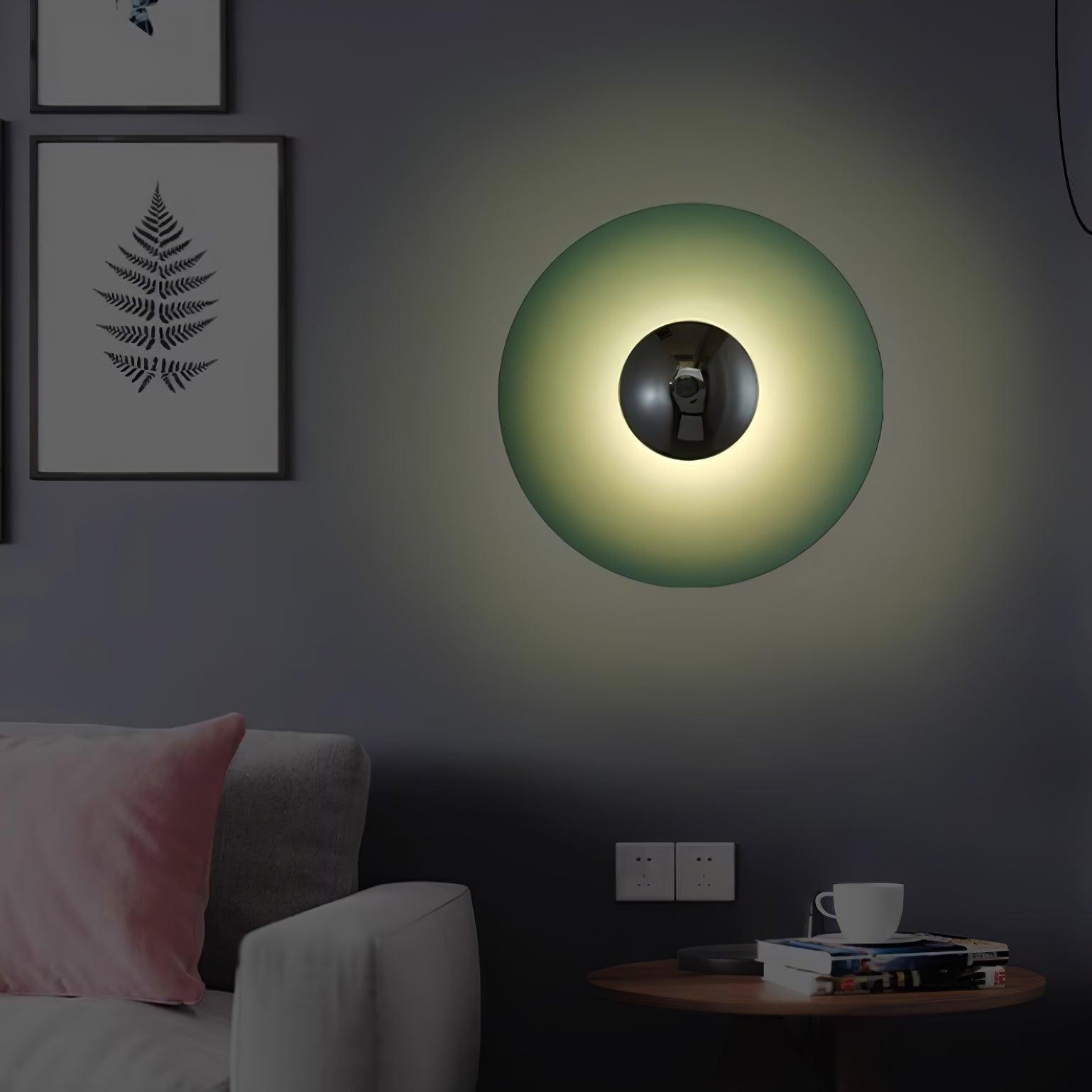 Wall Lamp Eclipse Inspired Halo Glow Modern Minimalist Art Accent