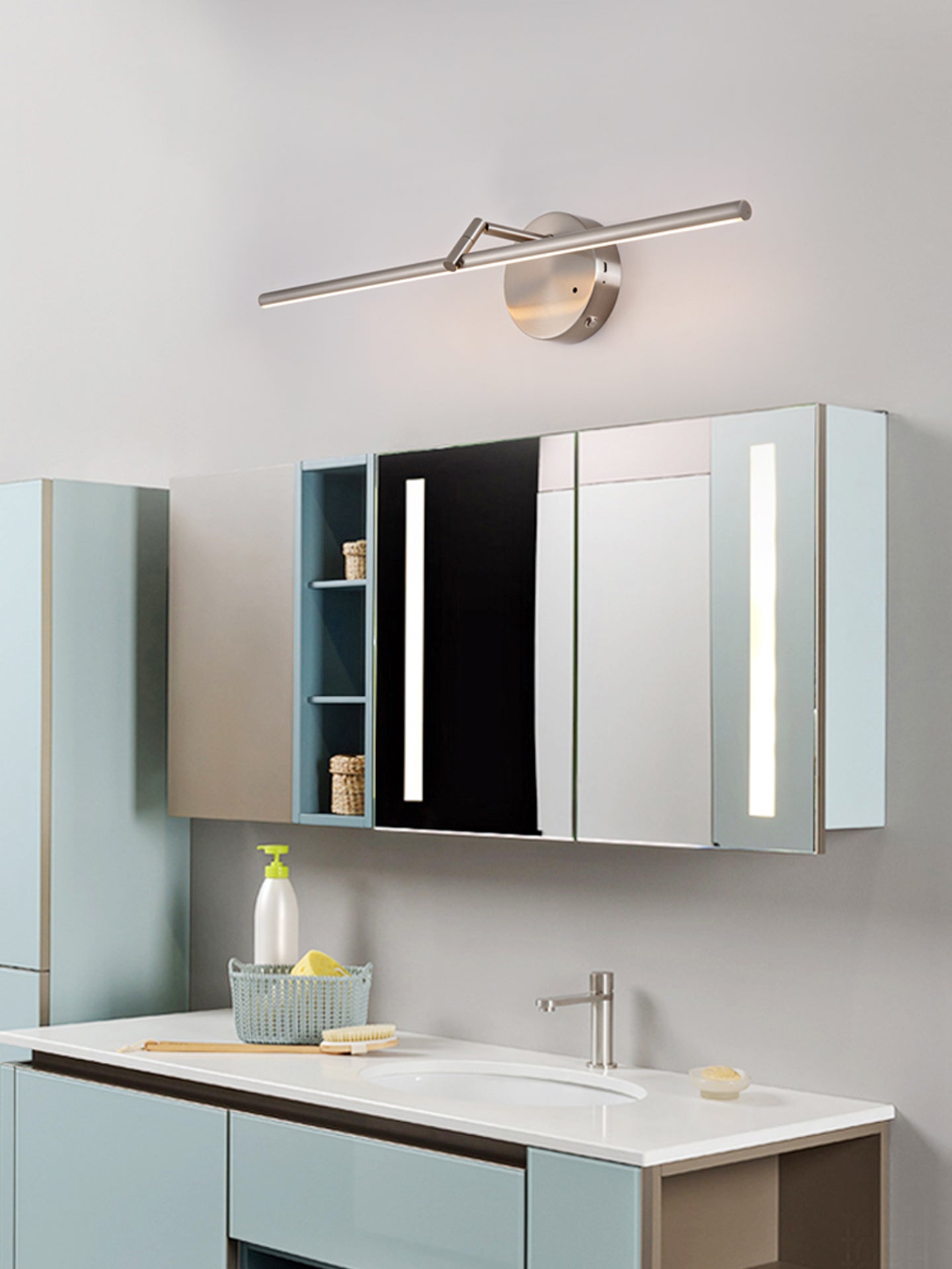 Suly Slim Gold Rechargeable Wall Light-Neutral Decor