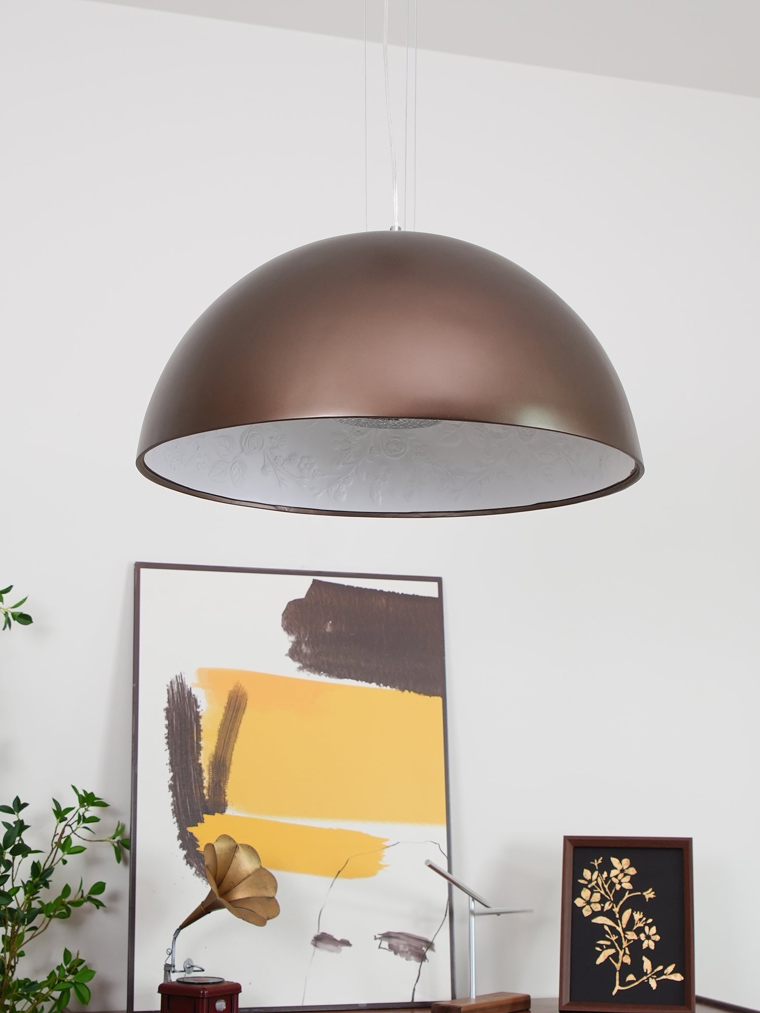 Lustra Pendant Lamp Suspension for Living Room-Neutral Decor