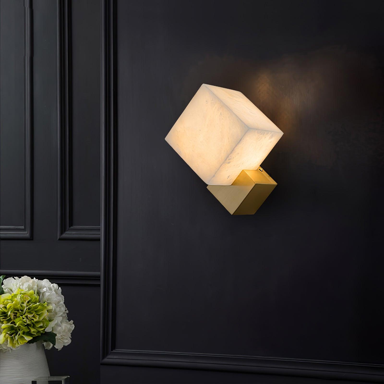 Arden Minimalist Alabaster Wall Light-Neutral Decor