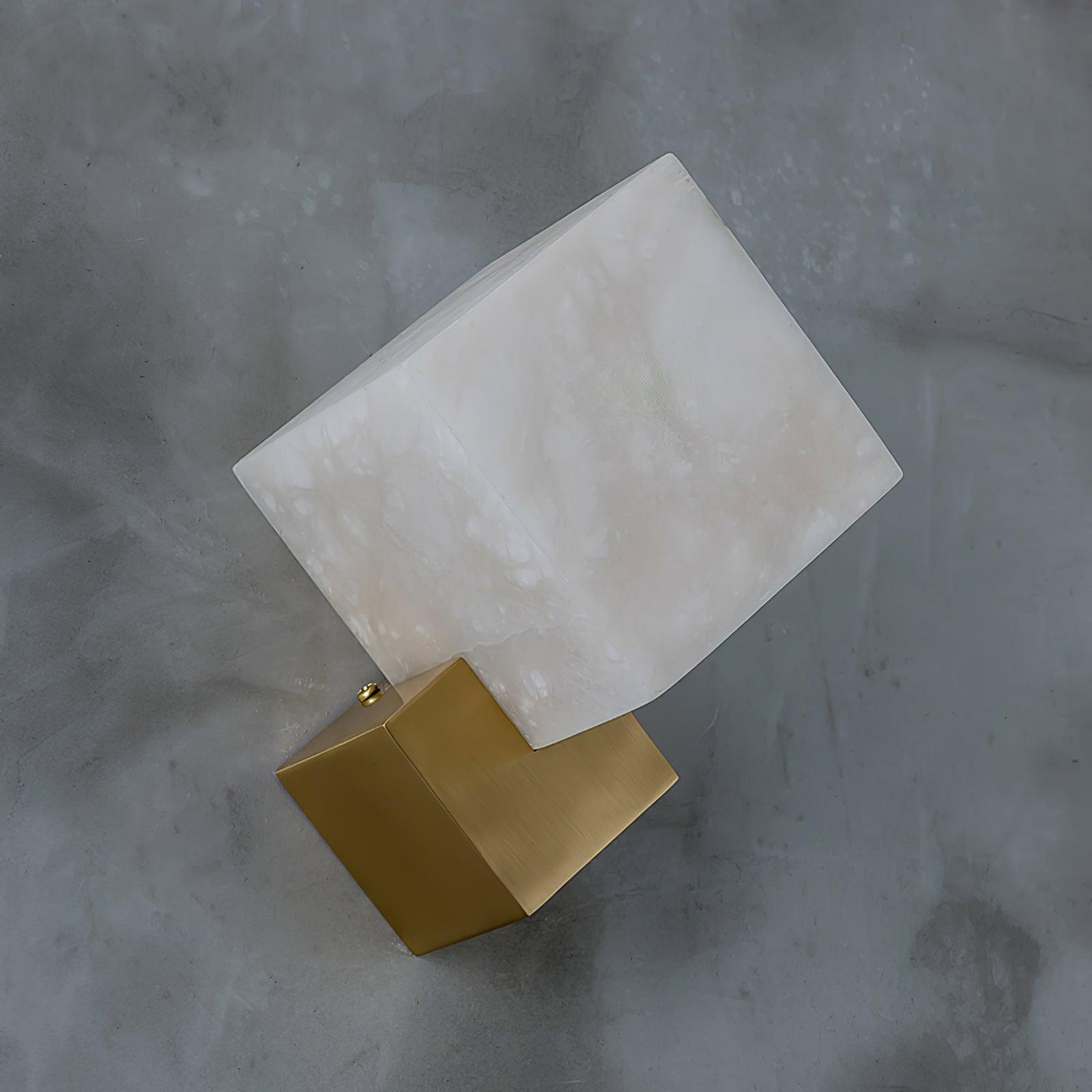 Arden Minimalist Alabaster Wall Light-Neutral Decor