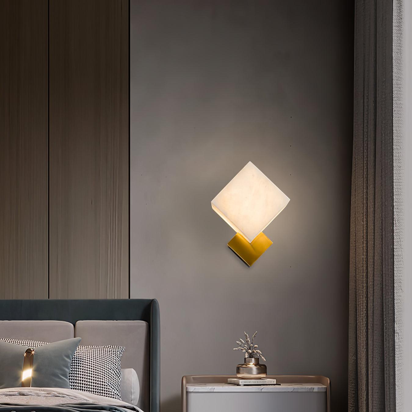 Arden Minimalist Alabaster Wall Light-Neutral Decor