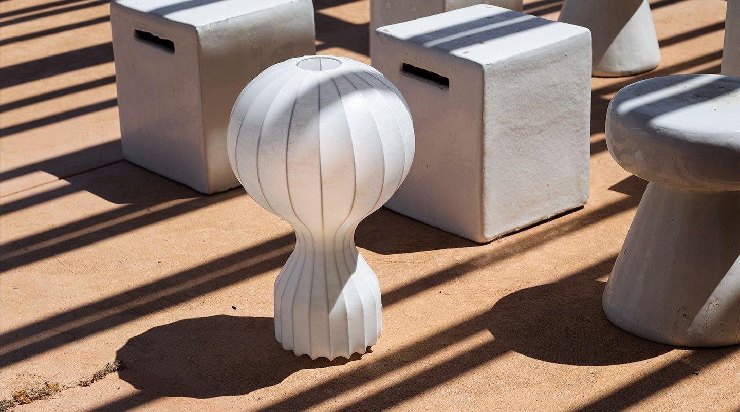Lirove Steel Sculptural Table Lamp-Neutral Decor