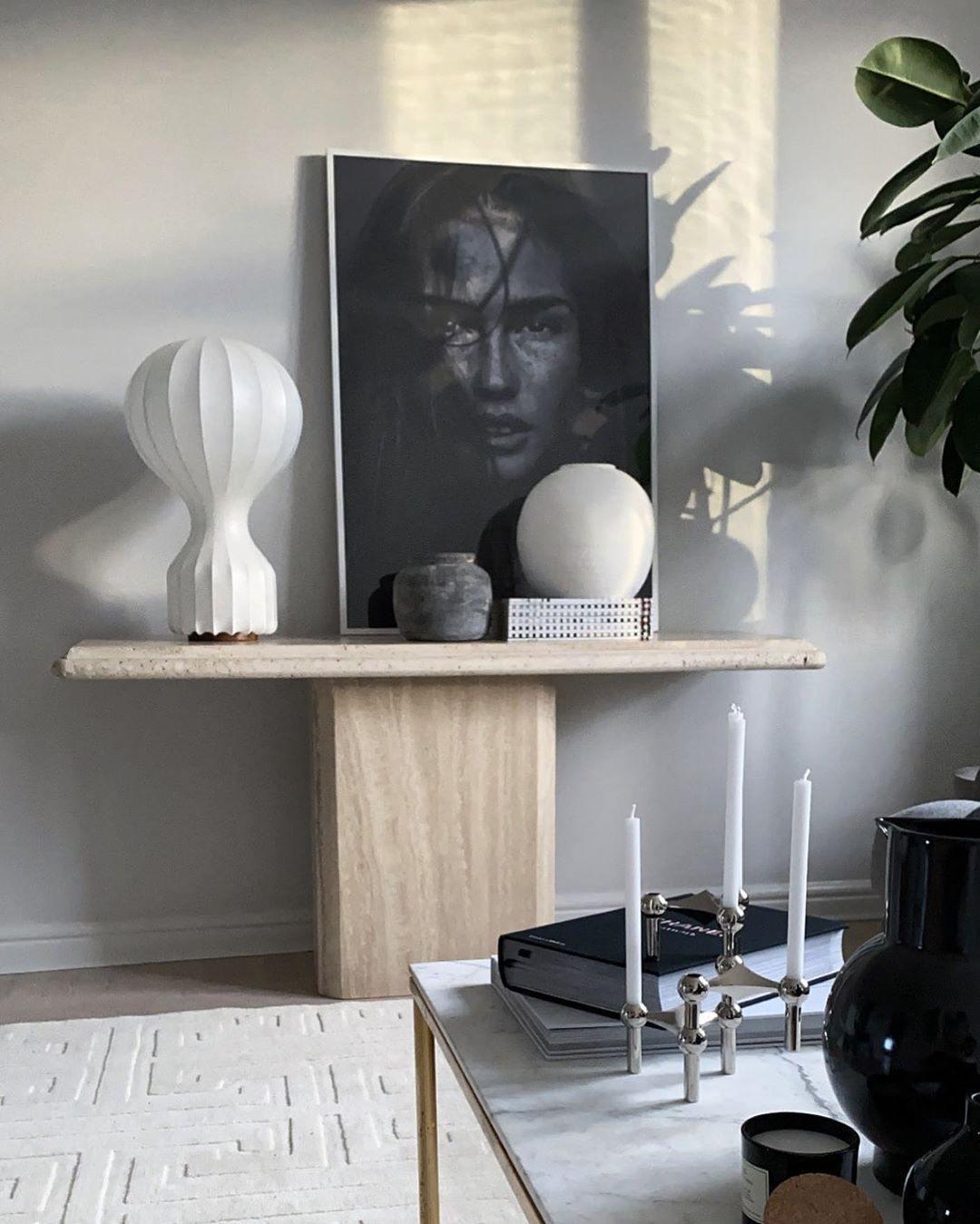 Lirove Steel Sculptural Table Lamp-Neutral Decor
