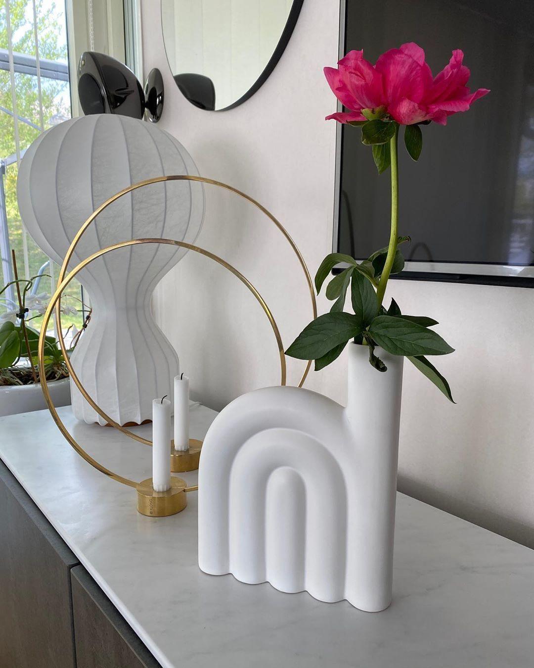 Lirove Steel Sculptural Table Lamp-Neutral Decor