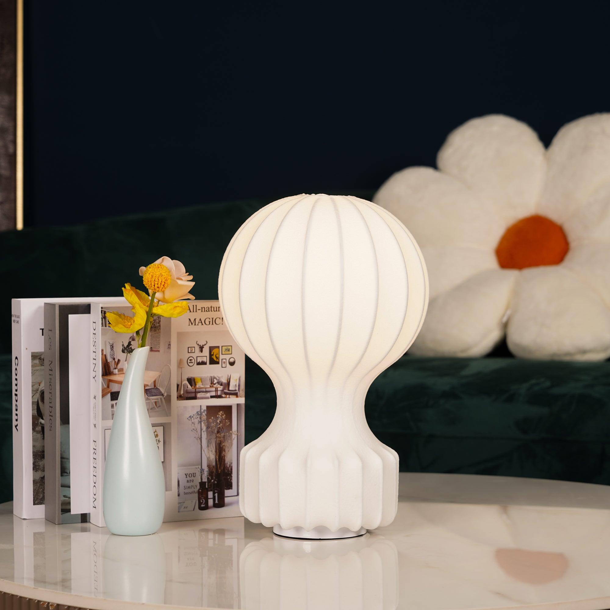 Lirove Steel Sculptural Table Lamp-Neutral Decor