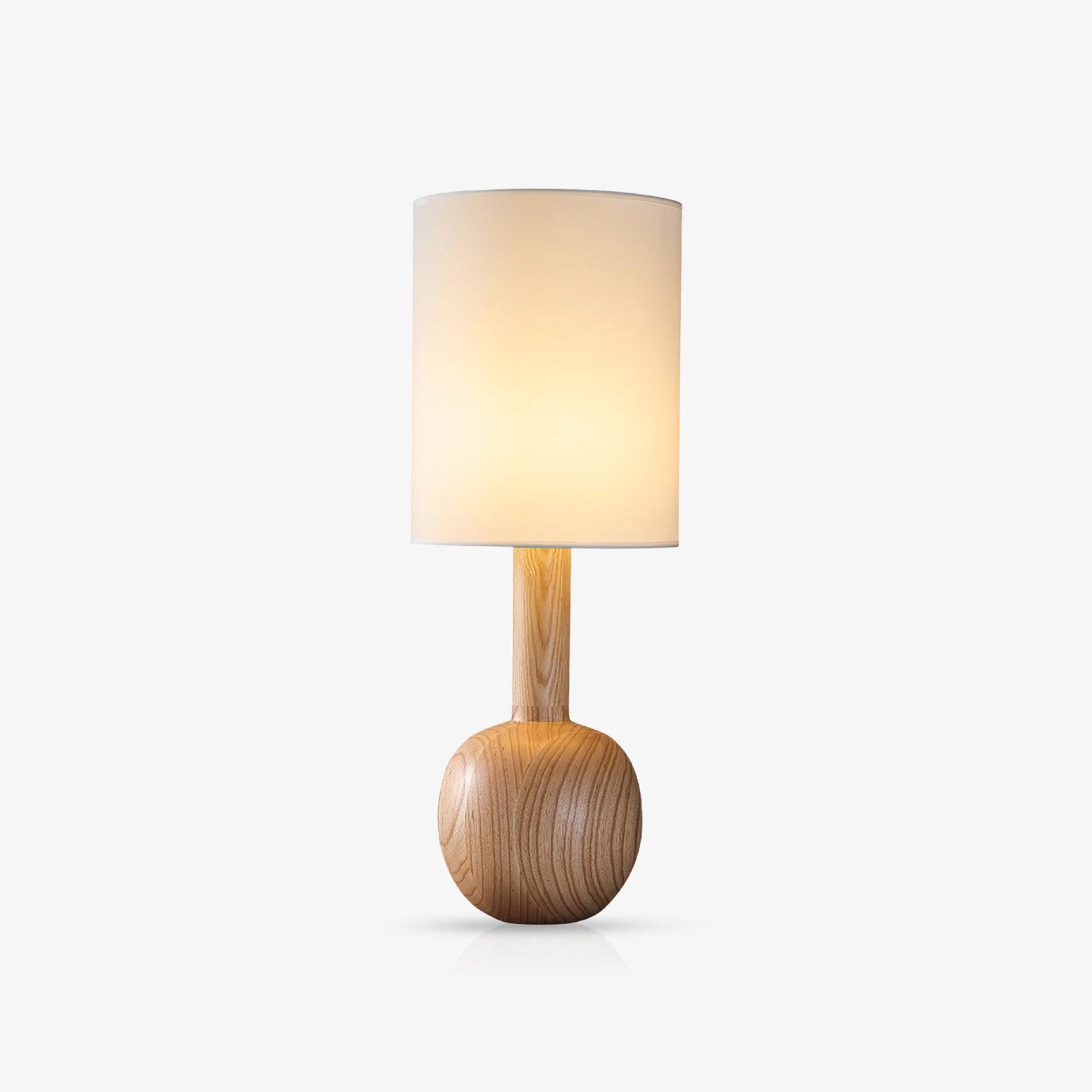 Ravmis Wooden Rustic Table Lamp-Neutral Decor