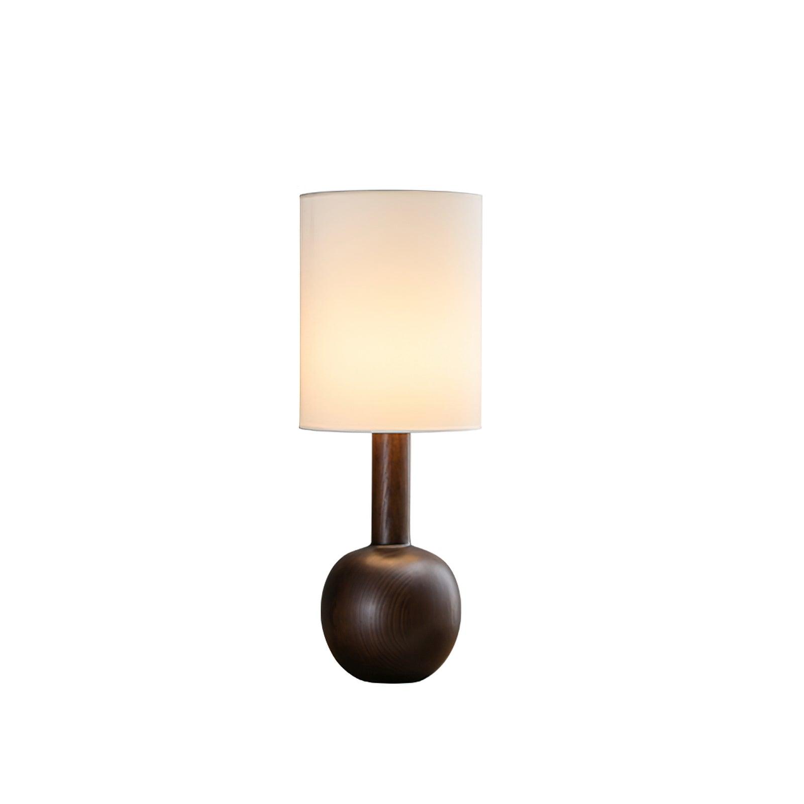 Ravmis Wooden Rustic Table Lamp-Neutral Decor