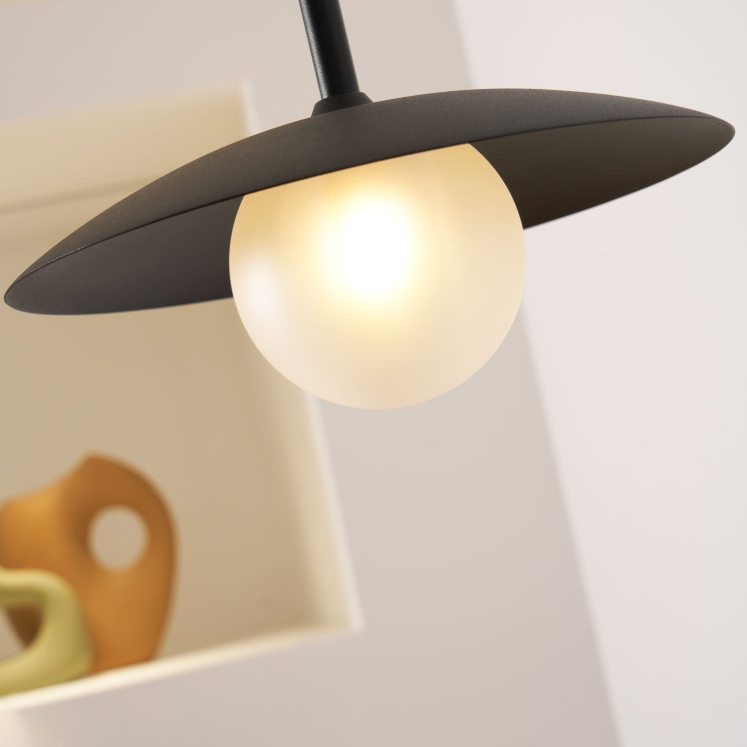 Paxon Swing Arm Plug-in Glass Wall Lamp-Neutral Decor