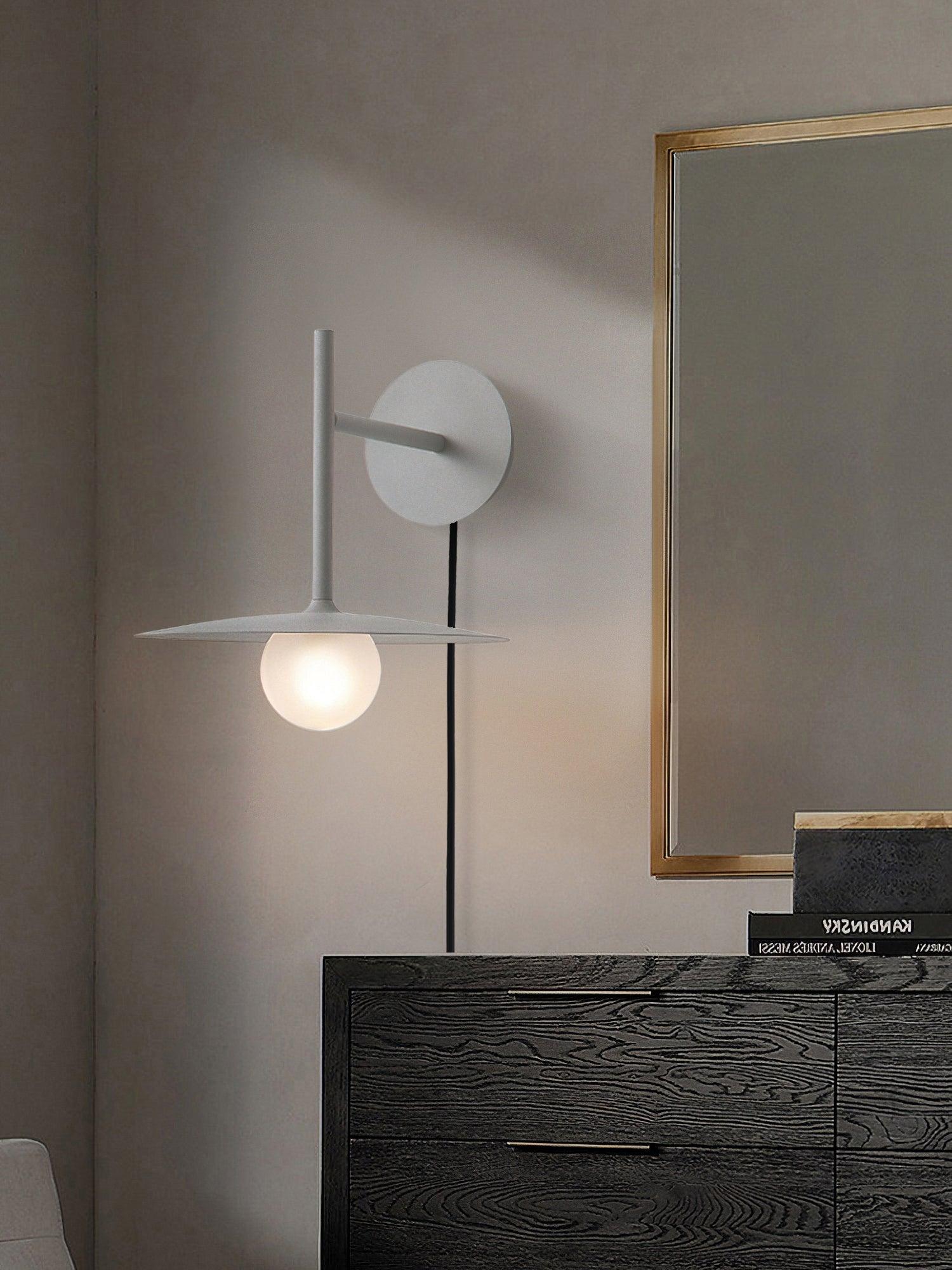 Orsilus Vintage Industrial Plug-In Wall Lamp-Neutral Decor