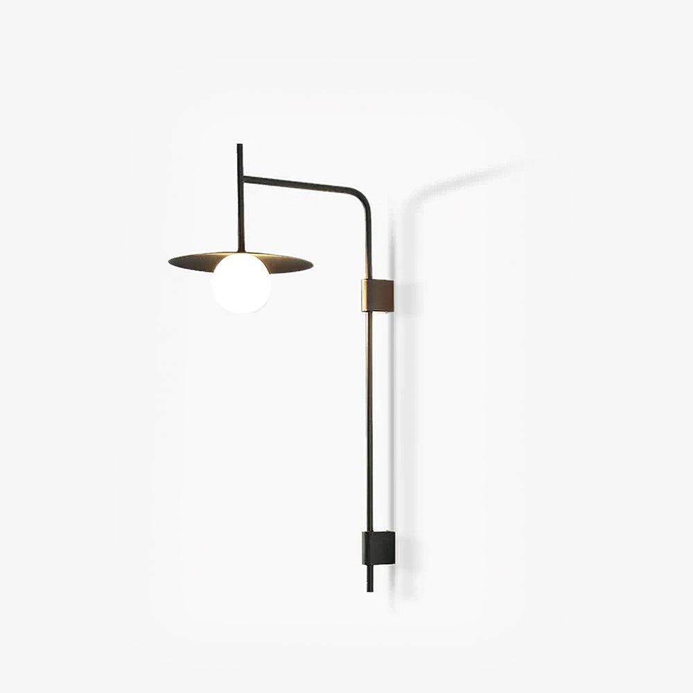 Paxon Swing Arm Plug-in Glass Wall Lamp-Neutral Decor