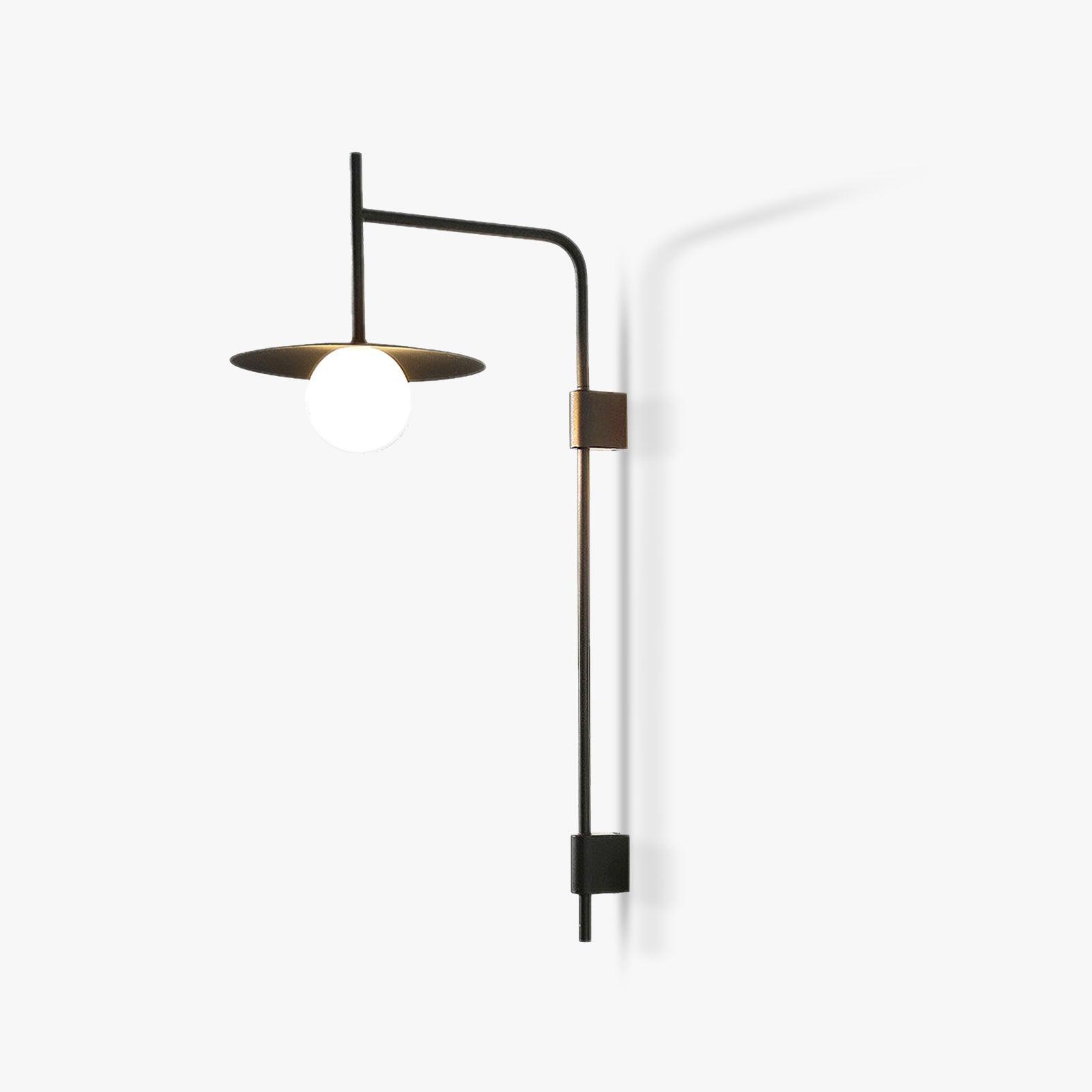Paxon Swing Arm Plug-in Glass Wall Lamp-Neutral Decor