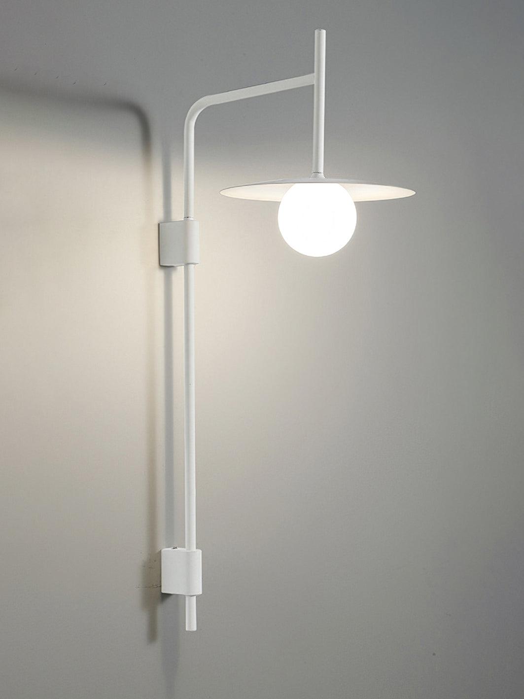 Paxon Swing Arm Plug-in Glass Wall Lamp-Neutral Decor