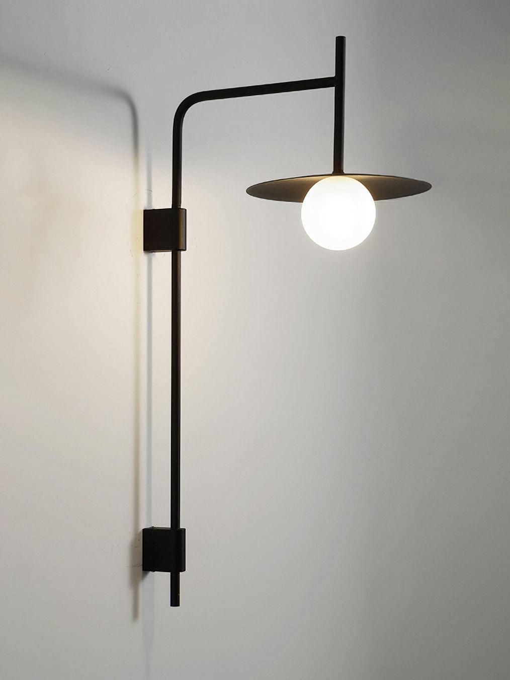 Paxon Swing Arm Plug-in Glass Wall Lamp-Neutral Decor