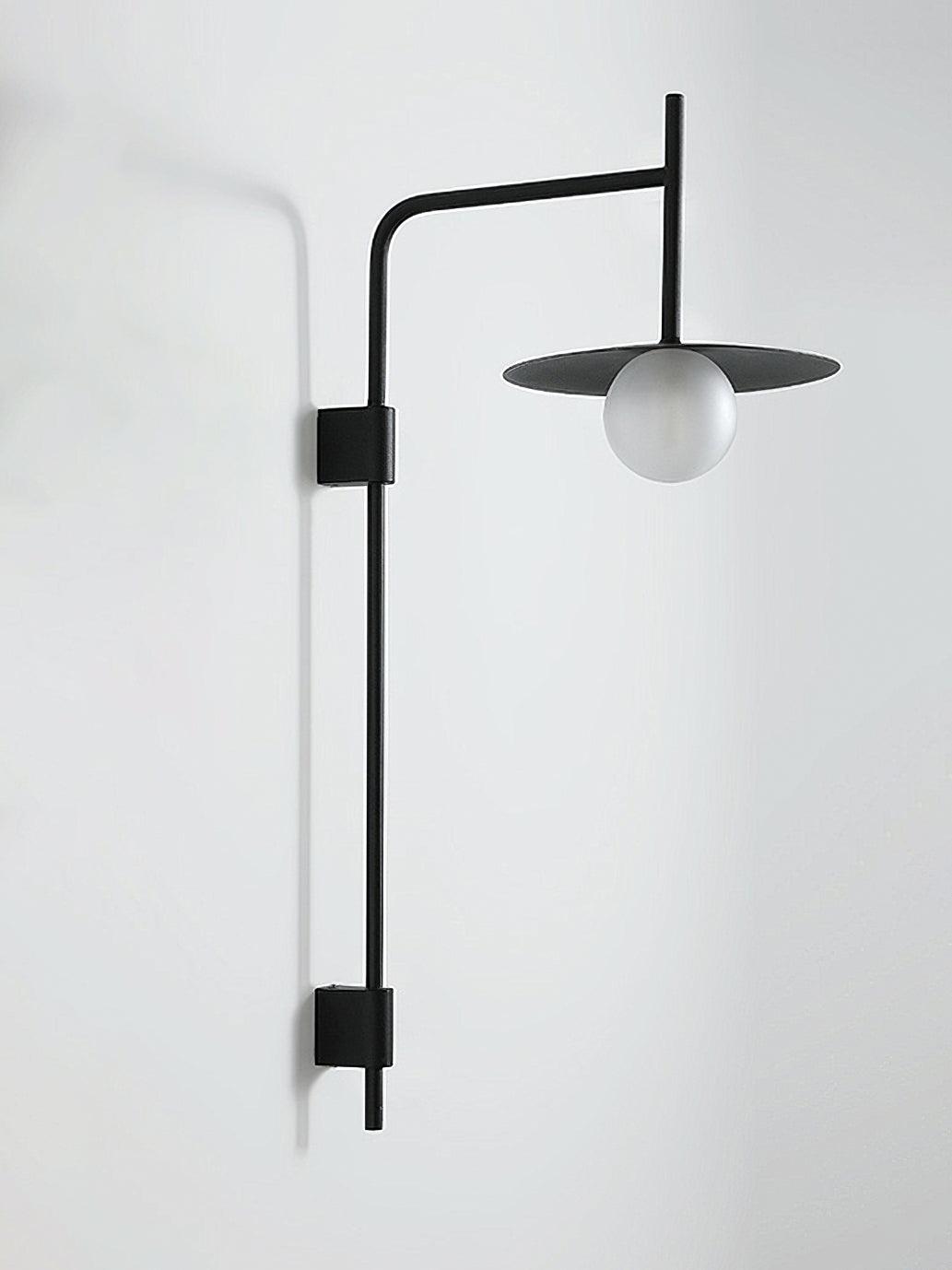Paxon Swing Arm Plug-in Glass Wall Lamp-Neutral Decor