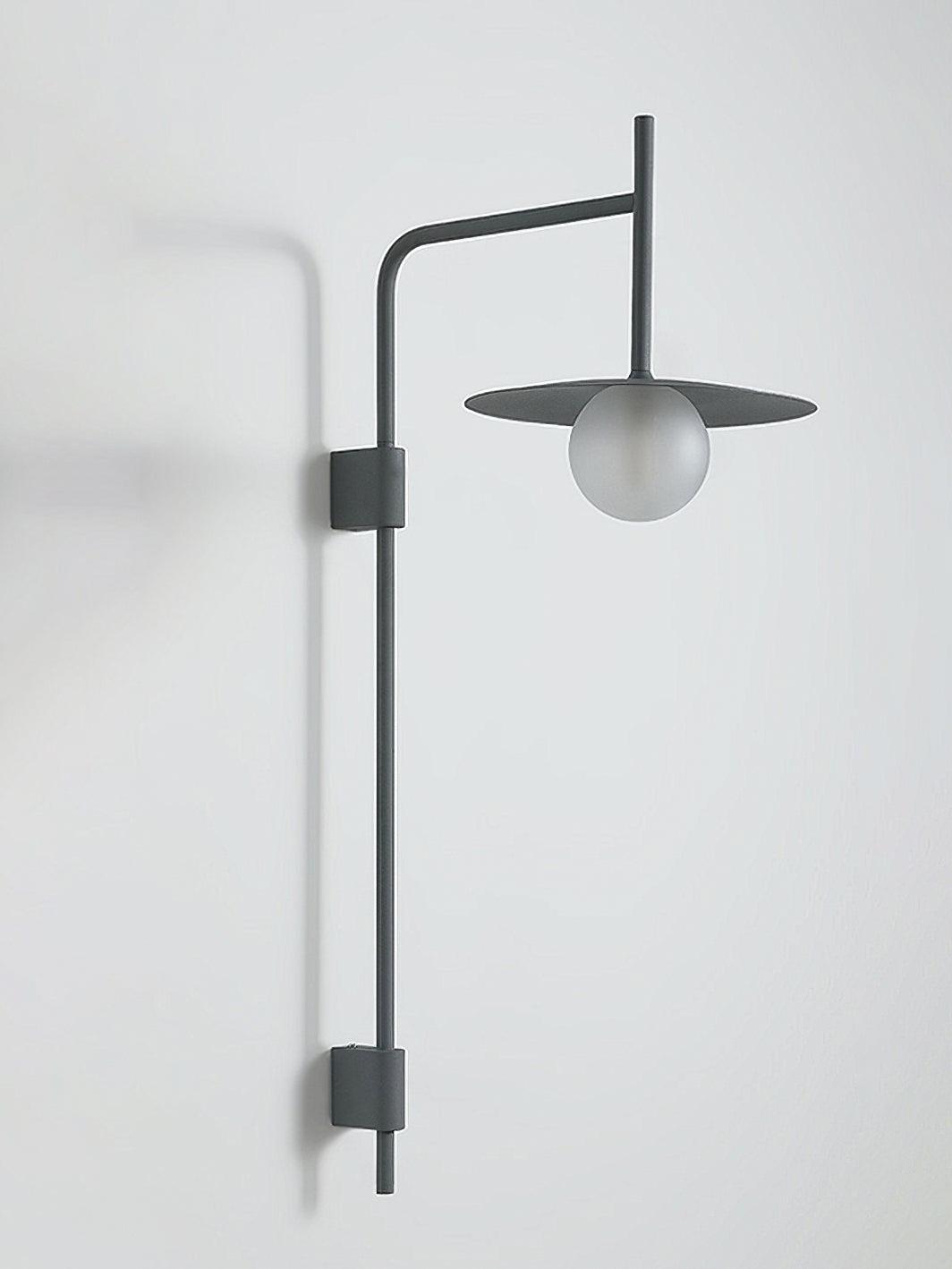 Paxon Swing Arm Plug-in Glass Wall Lamp-Neutral Decor