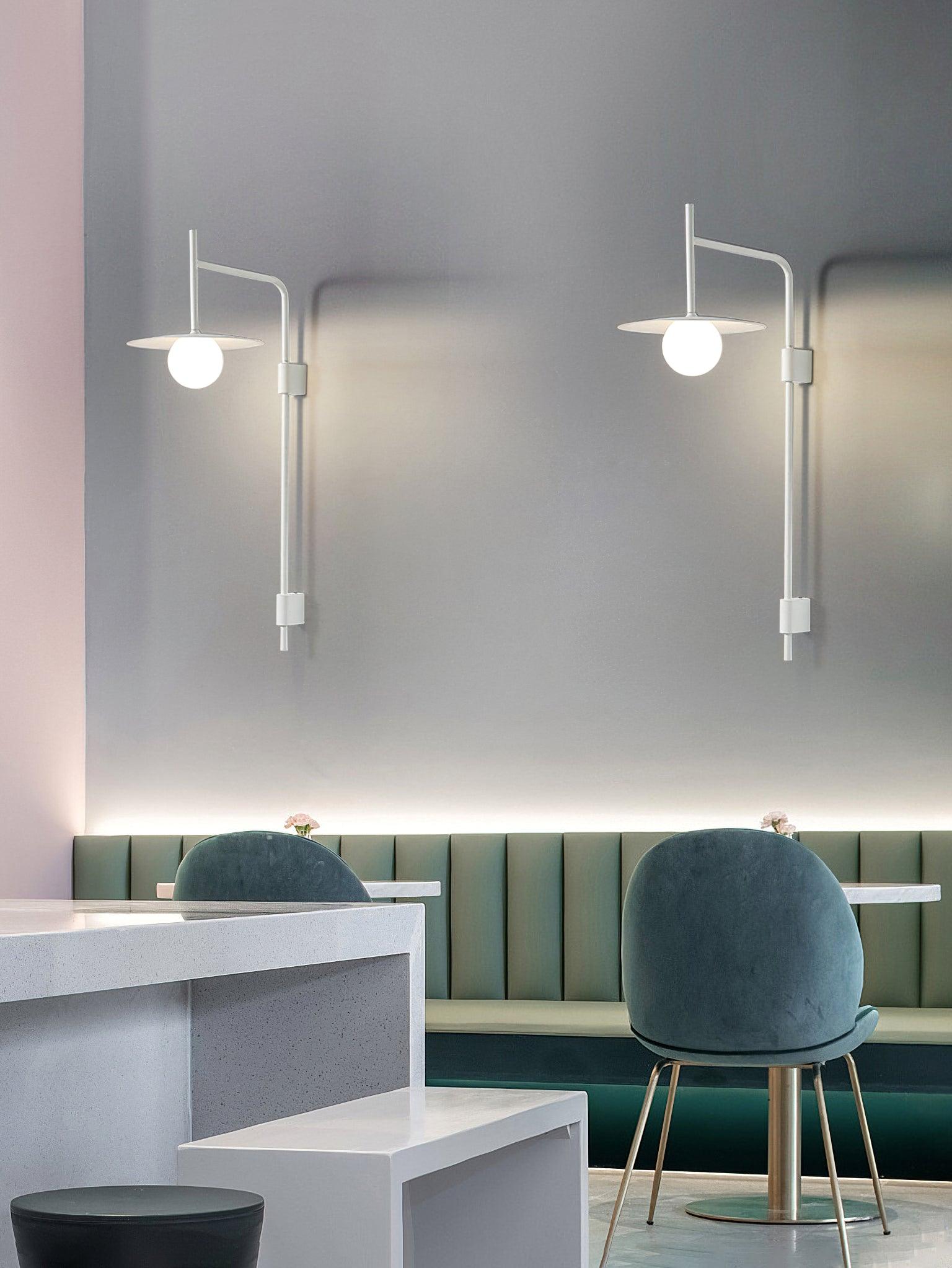 Paxon Swing Arm Plug-in Glass Wall Lamp-Neutral Decor