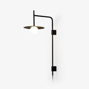 Paxon Swing Arm Plug-in Glass Wall Lamp-Neutral Decor