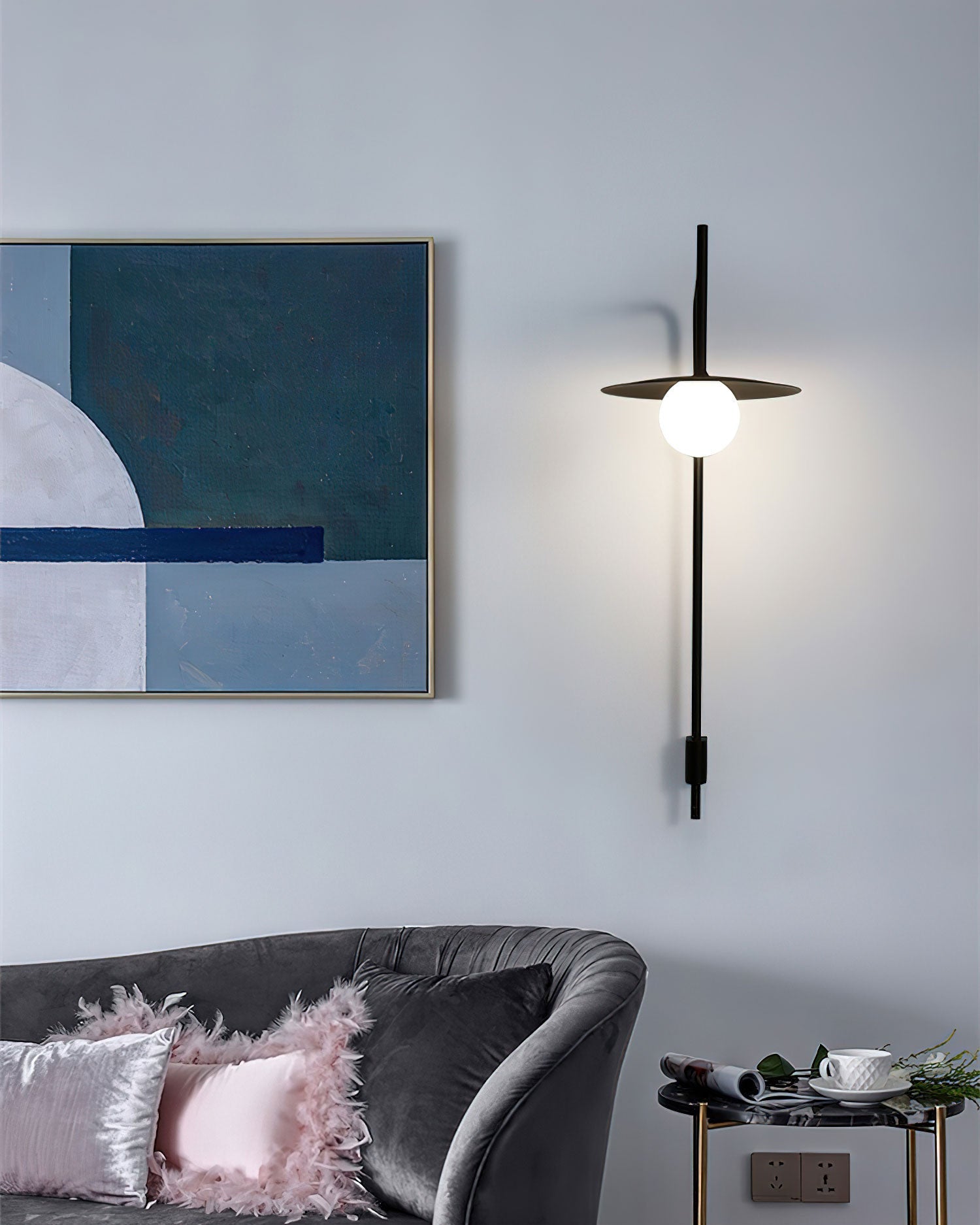 Dalem Wall Light Modern Minimalist Glass-Neutral Decor