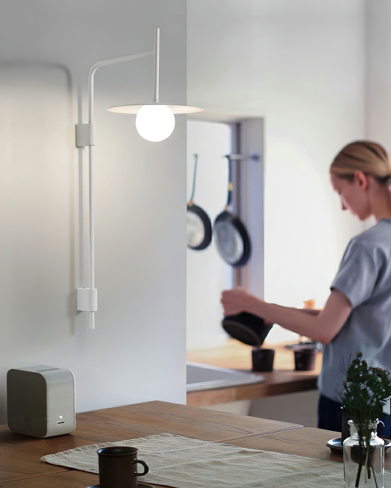 Dalem Wall Light Modern Minimalist Glass-Neutral Decor