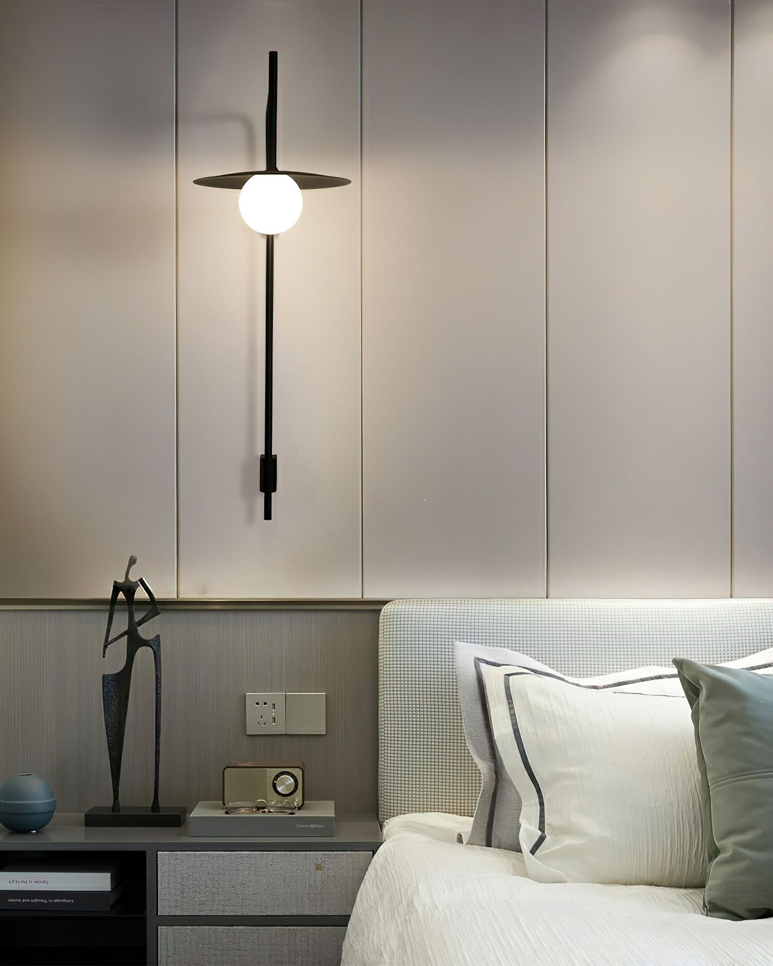 Dalem Wall Light Modern Minimalist Glass-Neutral Decor