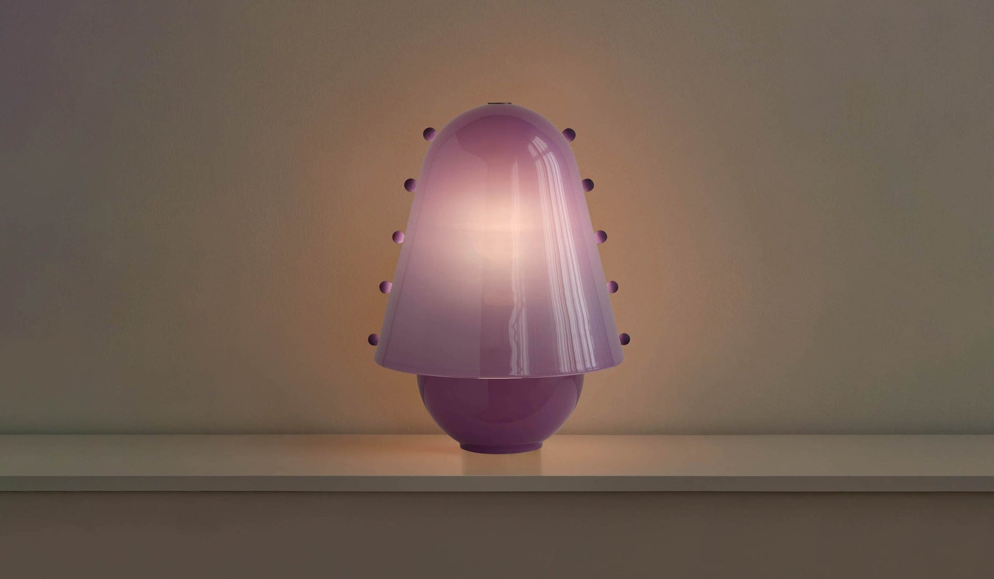 Enzo Contemporary Glass Table Lamp-Neutral Decor
