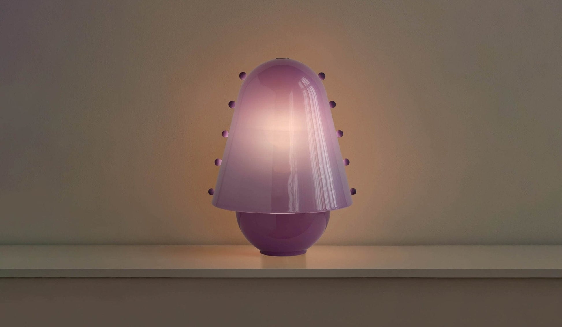 Enzo Contemporary Glass Table Lamp-Neutral Decor
