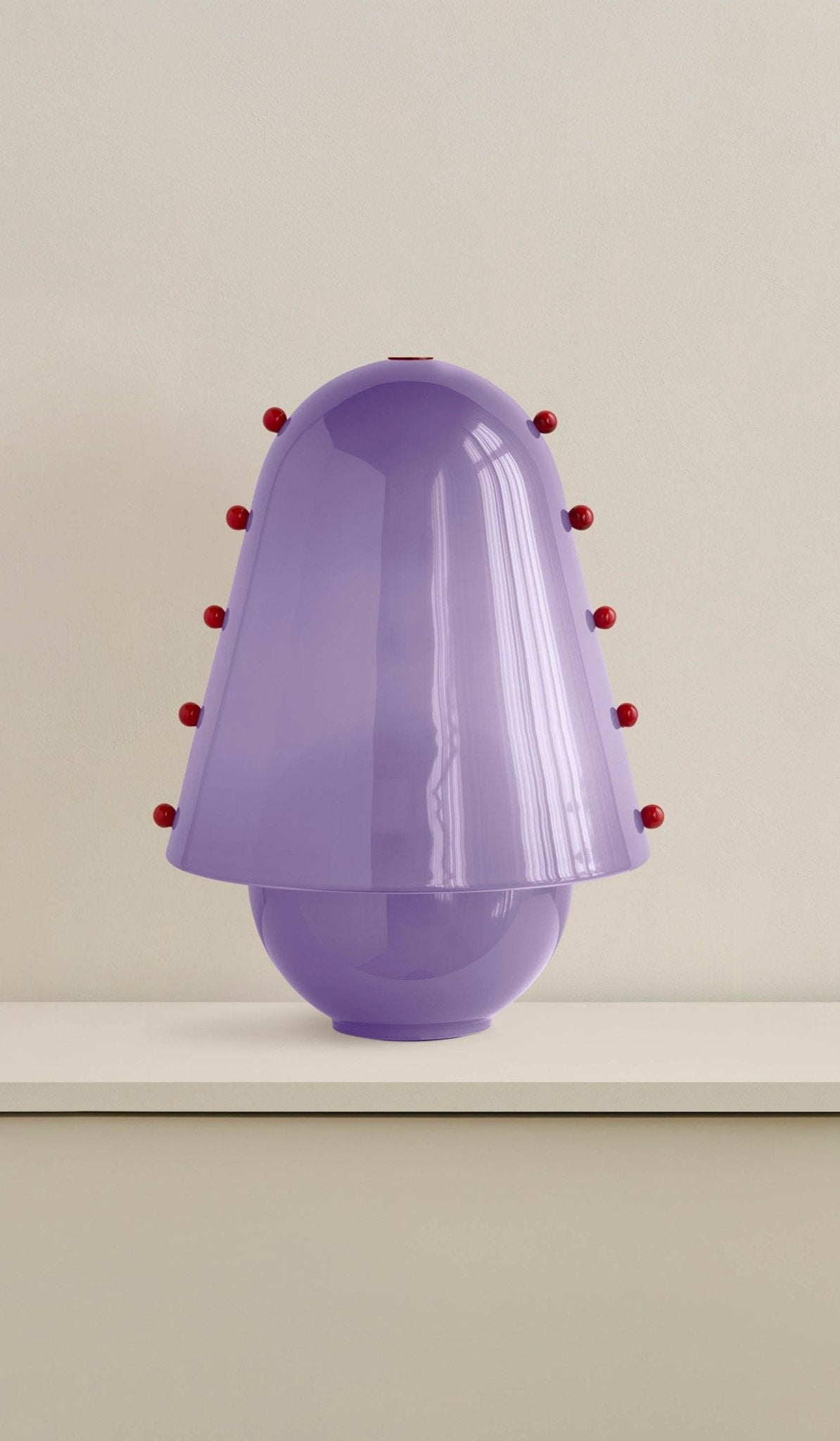 Enzo Contemporary Glass Table Lamp-Neutral Decor