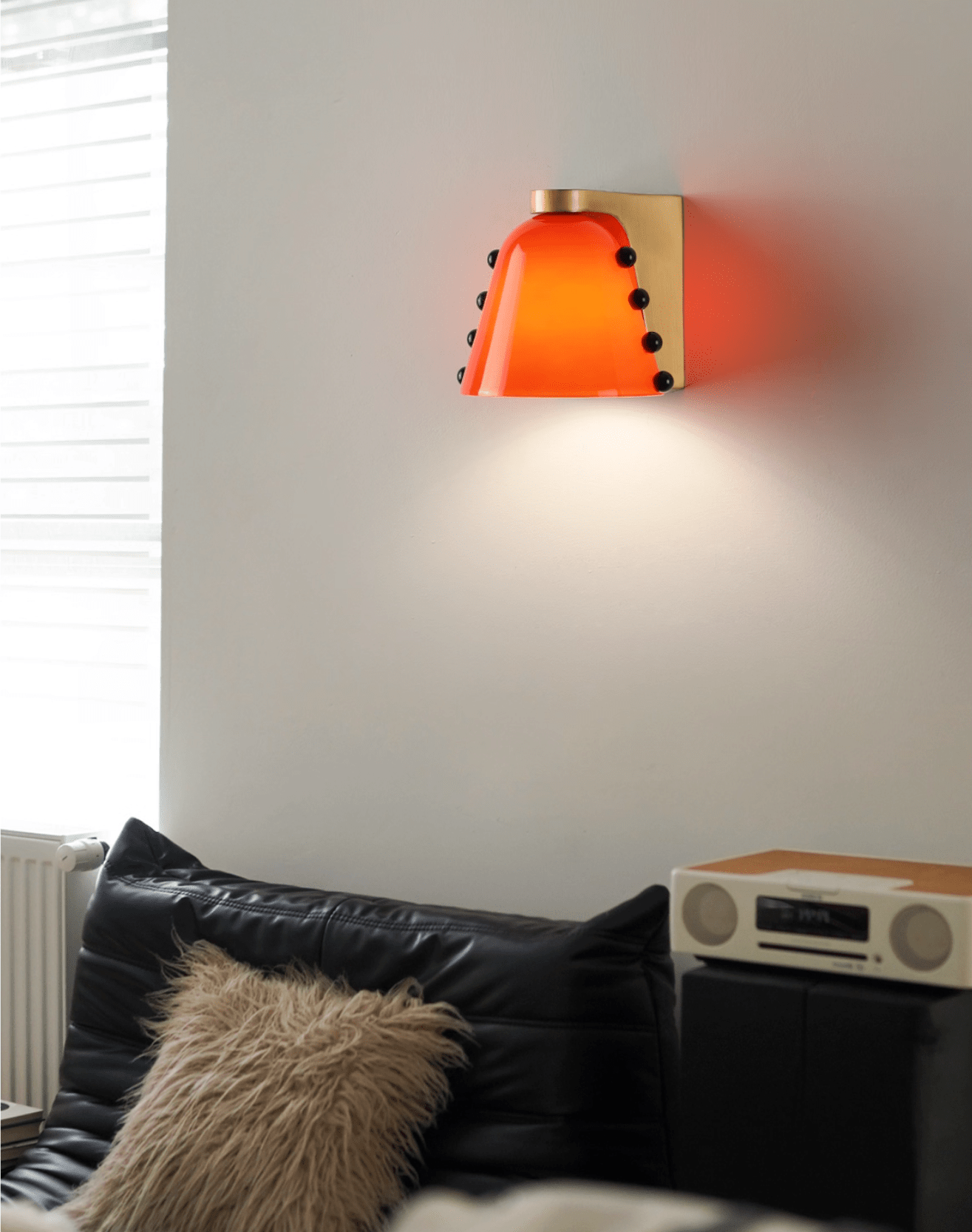 Jude Art Deco Glass Wall Lamp-Neutral Decor