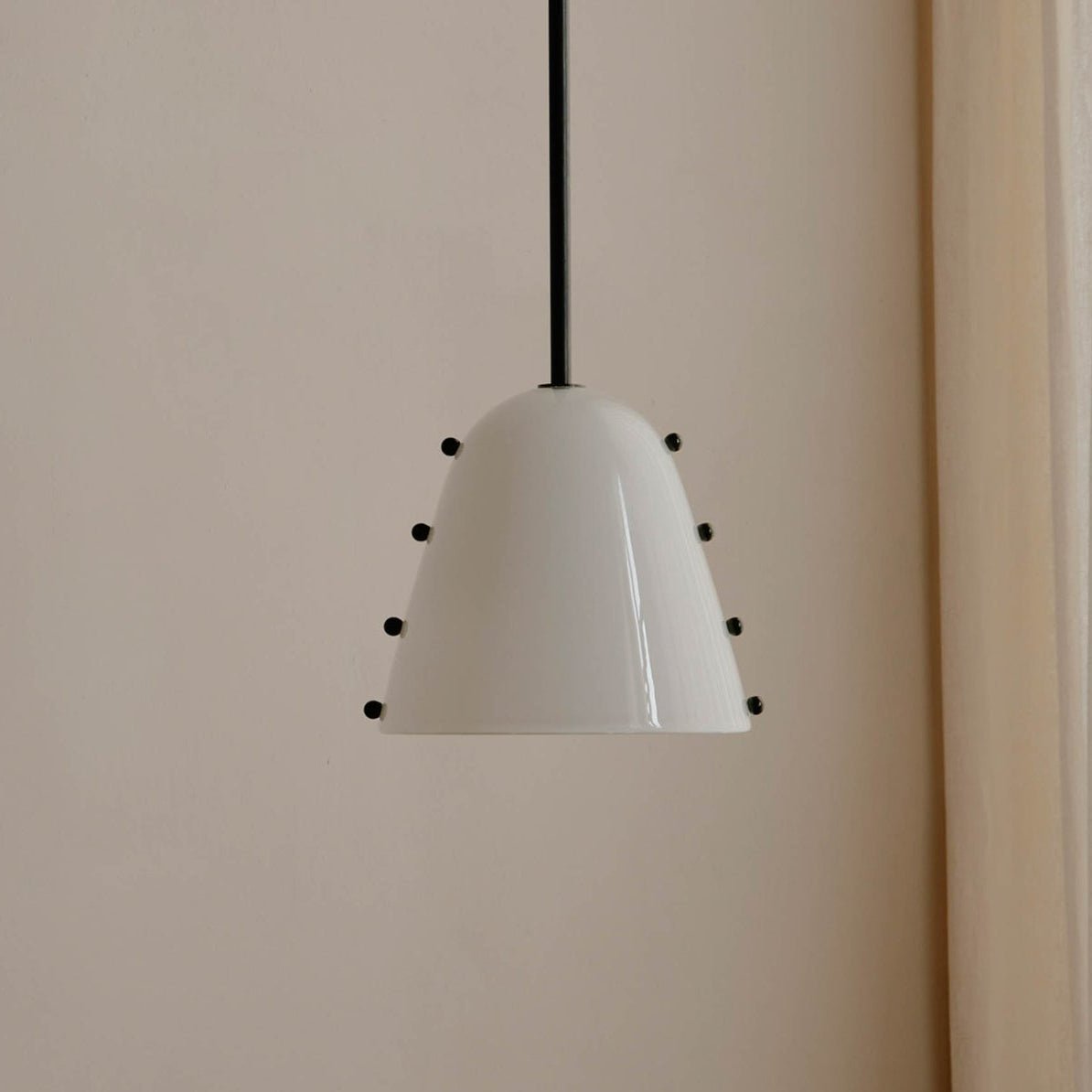 Lola Contemporary Glass Pendant Lamp-Neutral Decor