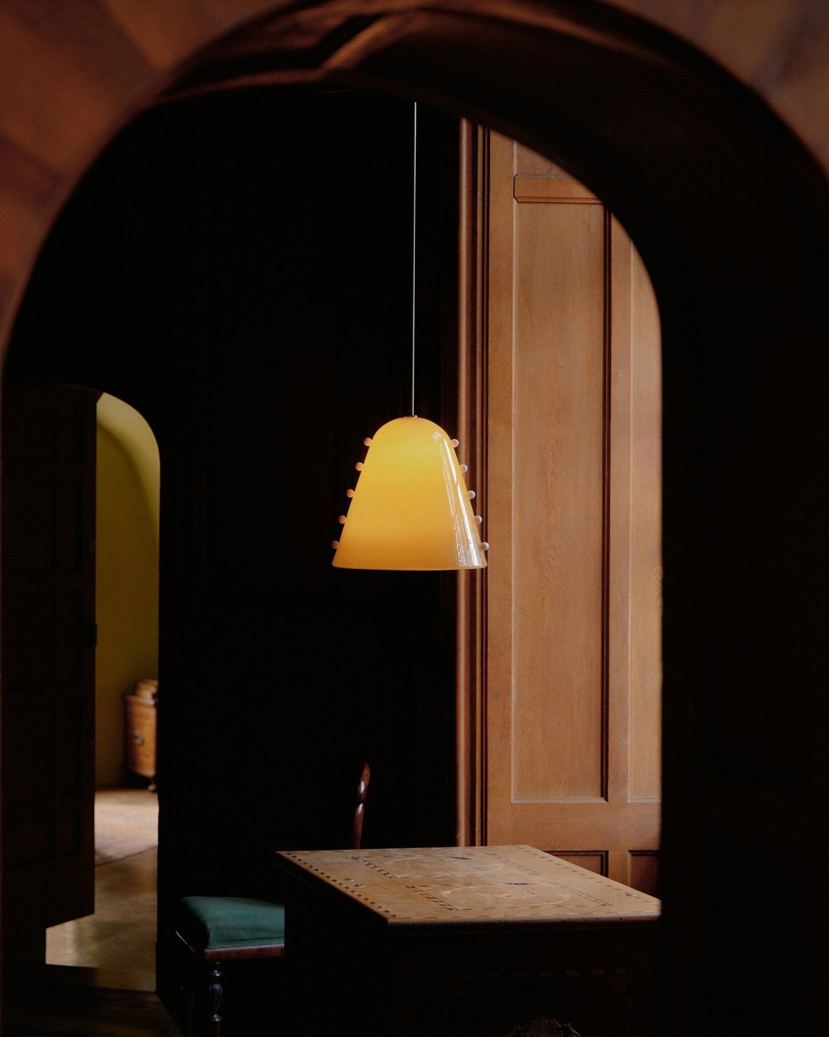 Lola Contemporary Glass Pendant Lamp-Neutral Decor