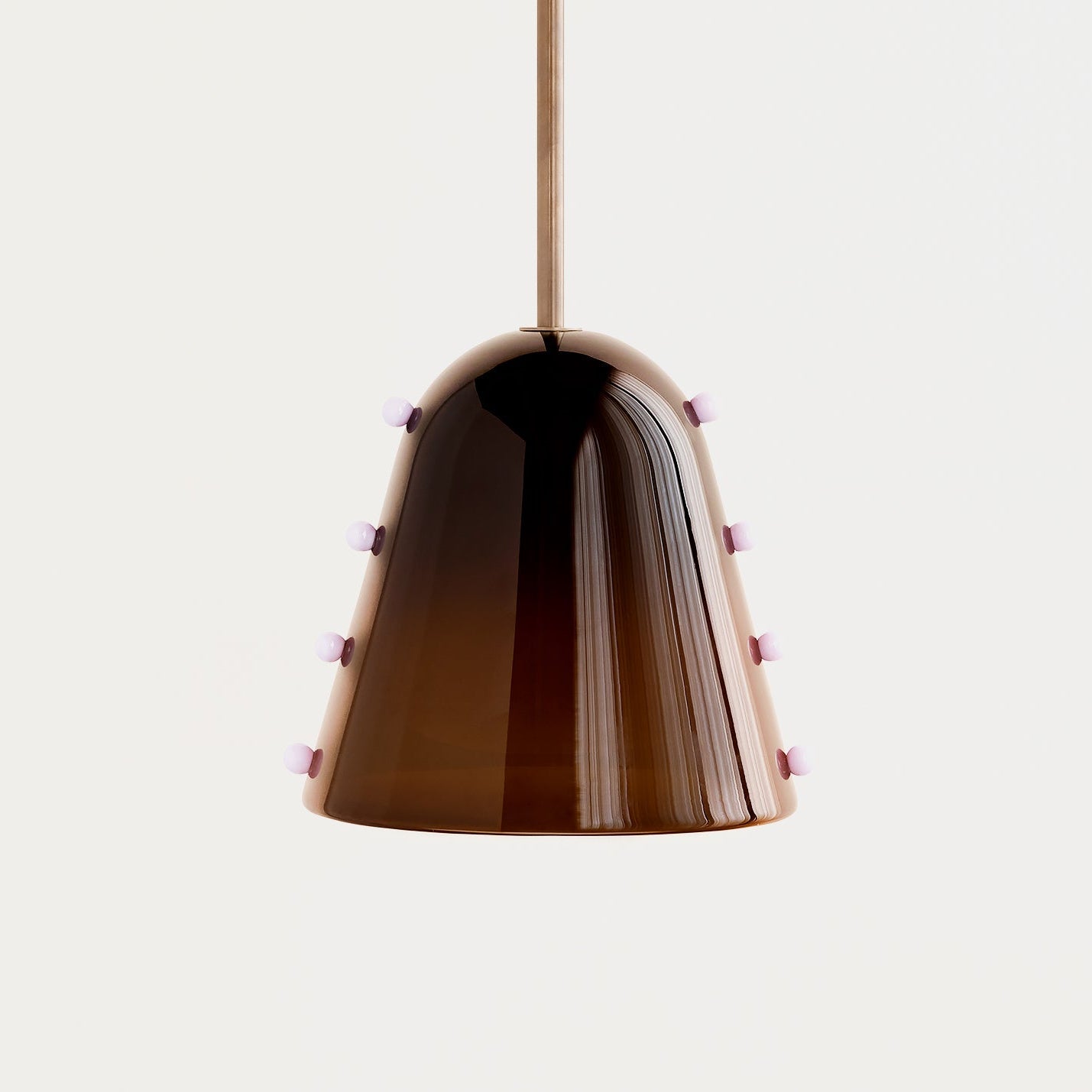Lola Contemporary Glass Pendant Lamp-Neutral Decor