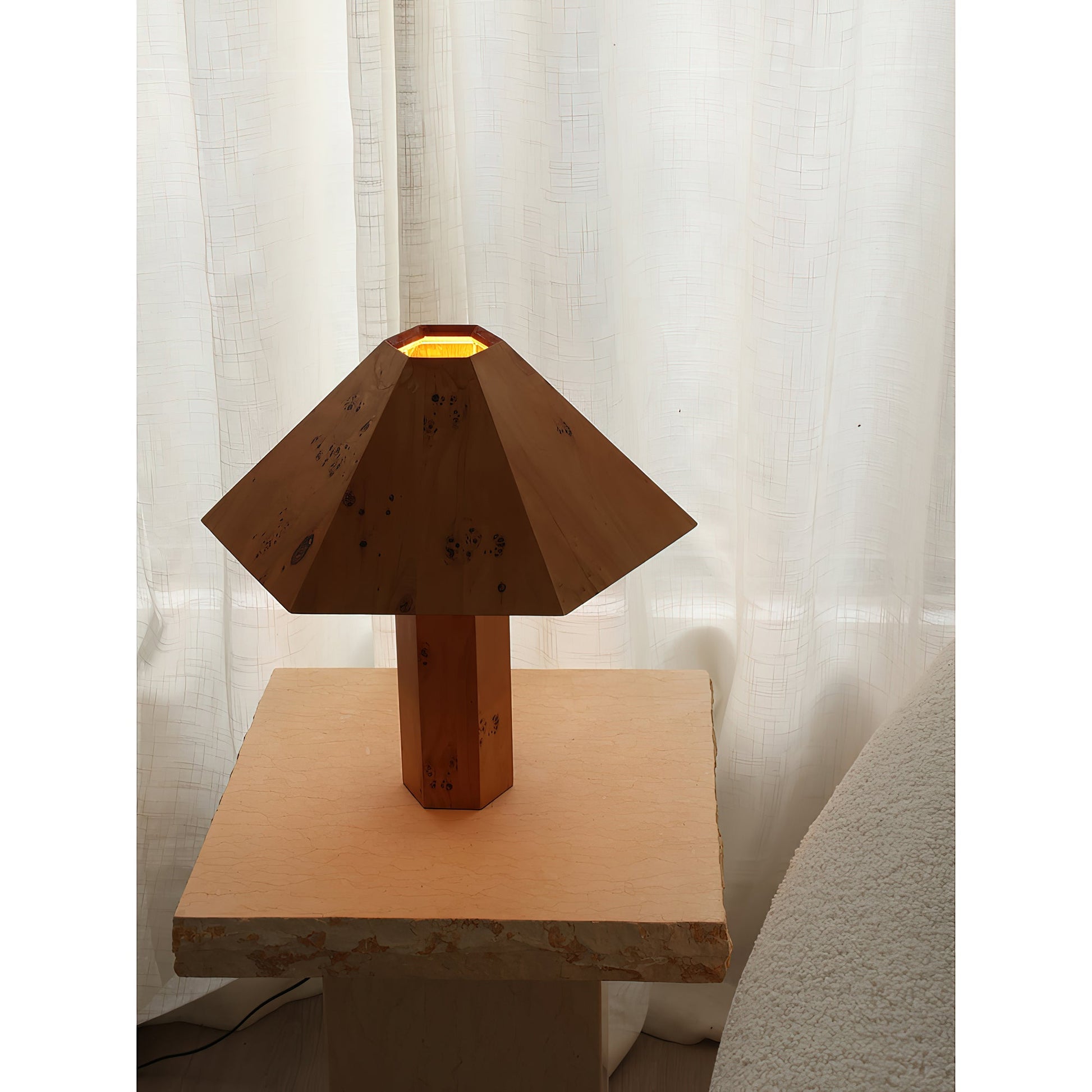 Gena Table Lamp on an office desk.