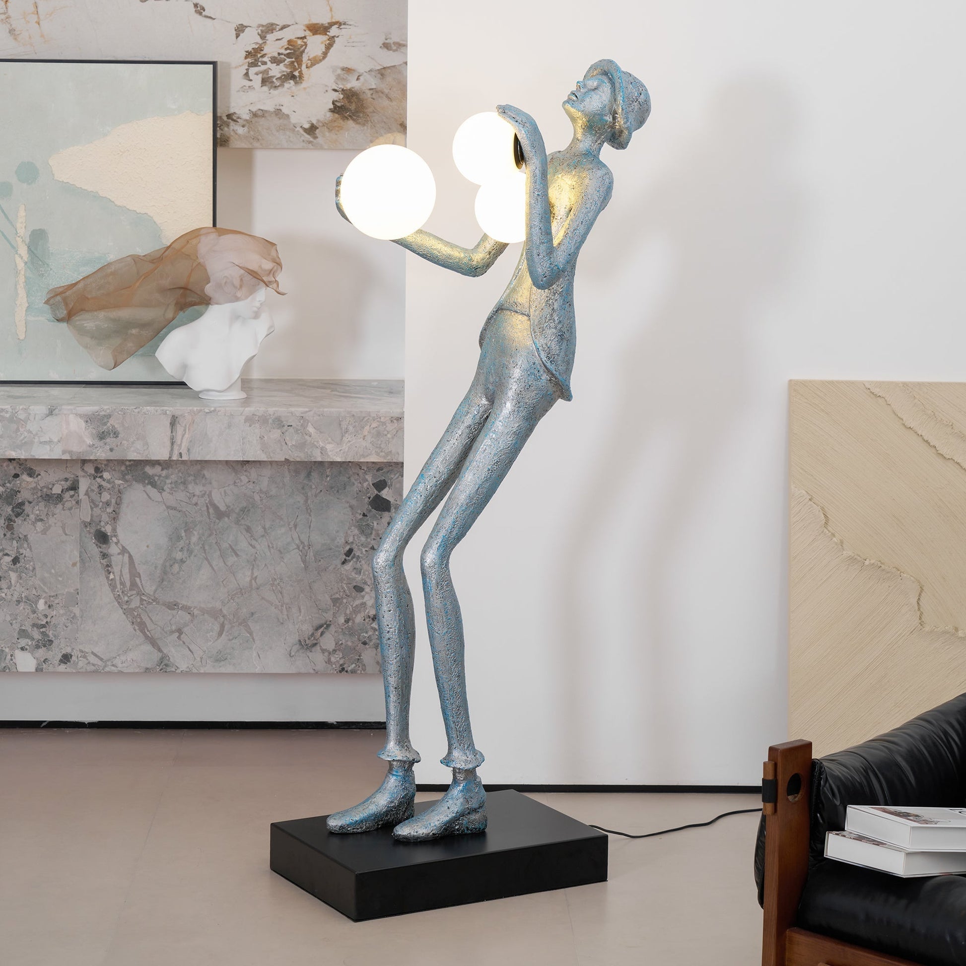 Evlirir Artistic Bronze Floor Lamp-Neutral Decor
