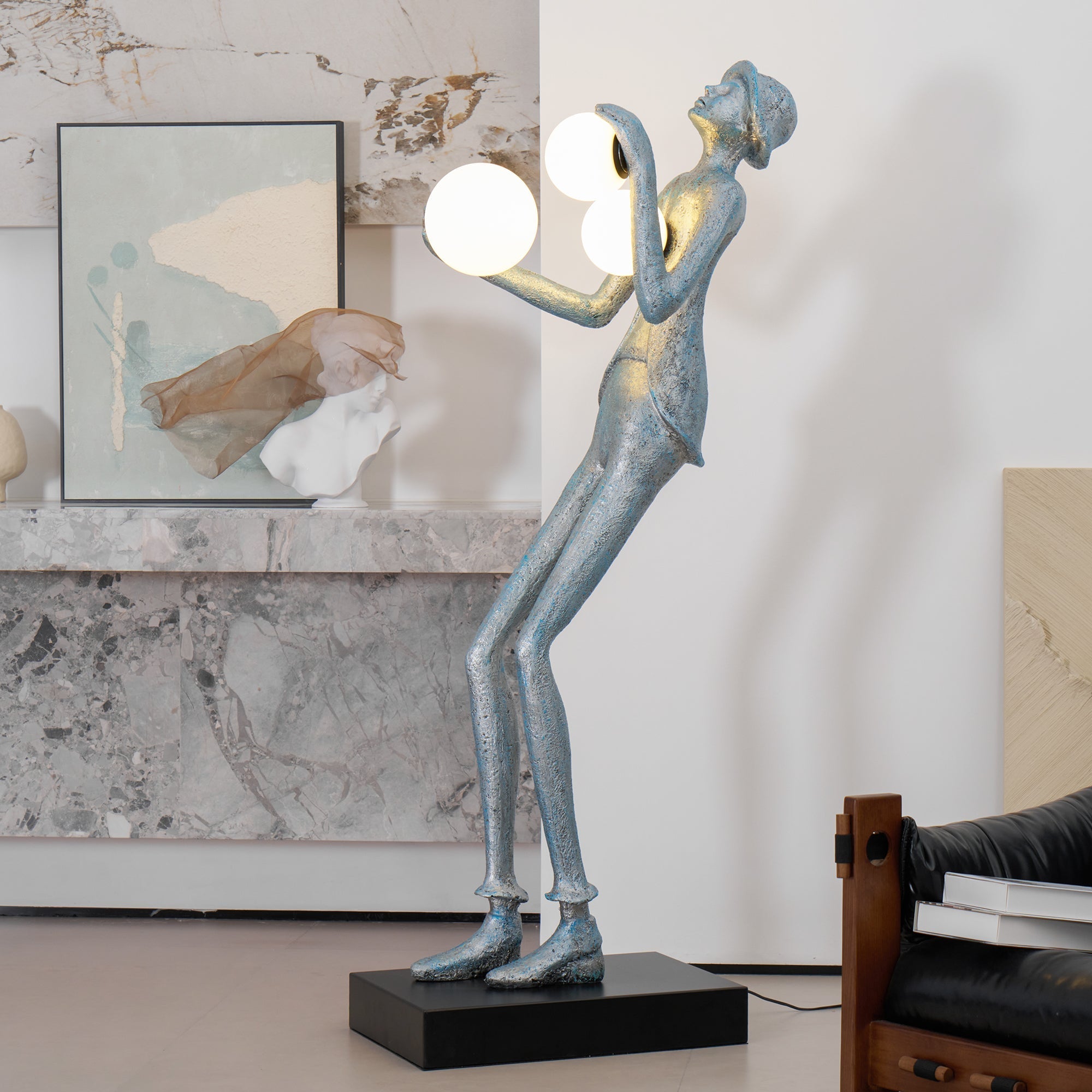 Evlirir Artistic Bronze Floor Lamp-Neutral Decor