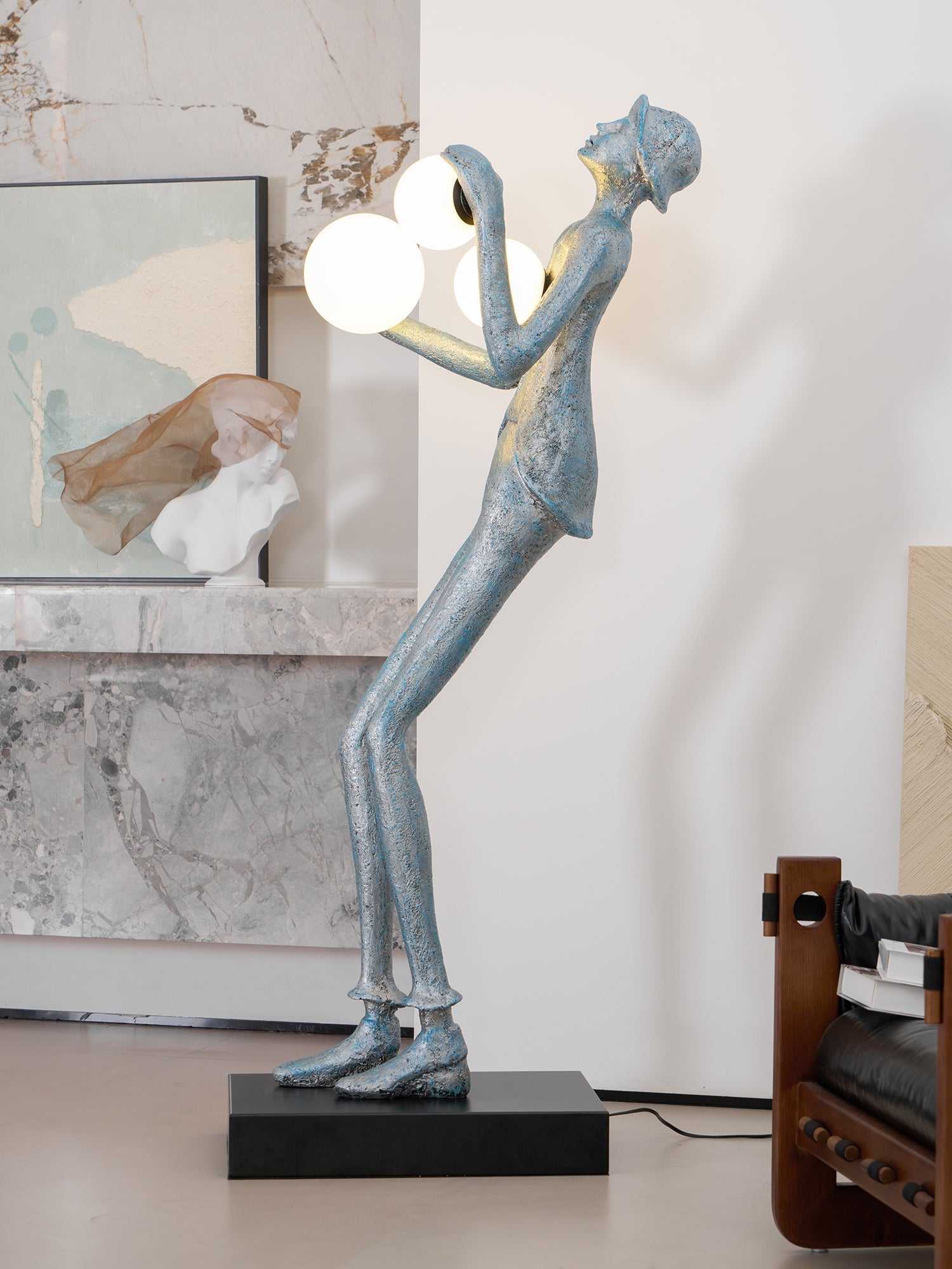 Evlirir Artistic Bronze Floor Lamp-Neutral Decor
