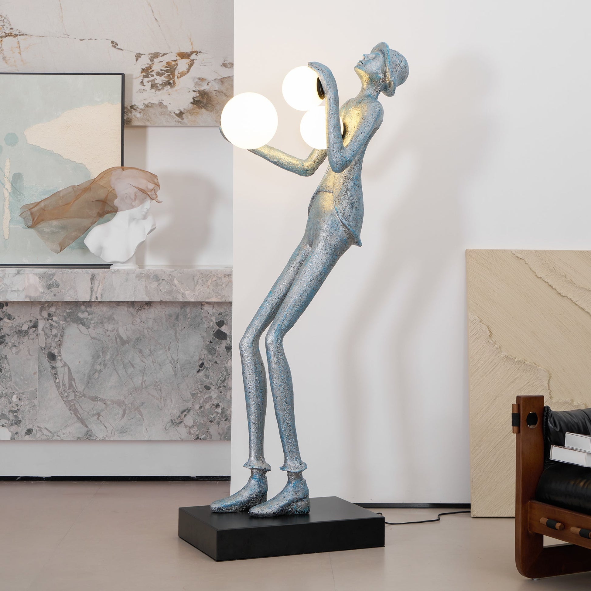 Evlirir Artistic Bronze Floor Lamp-Neutral Decor