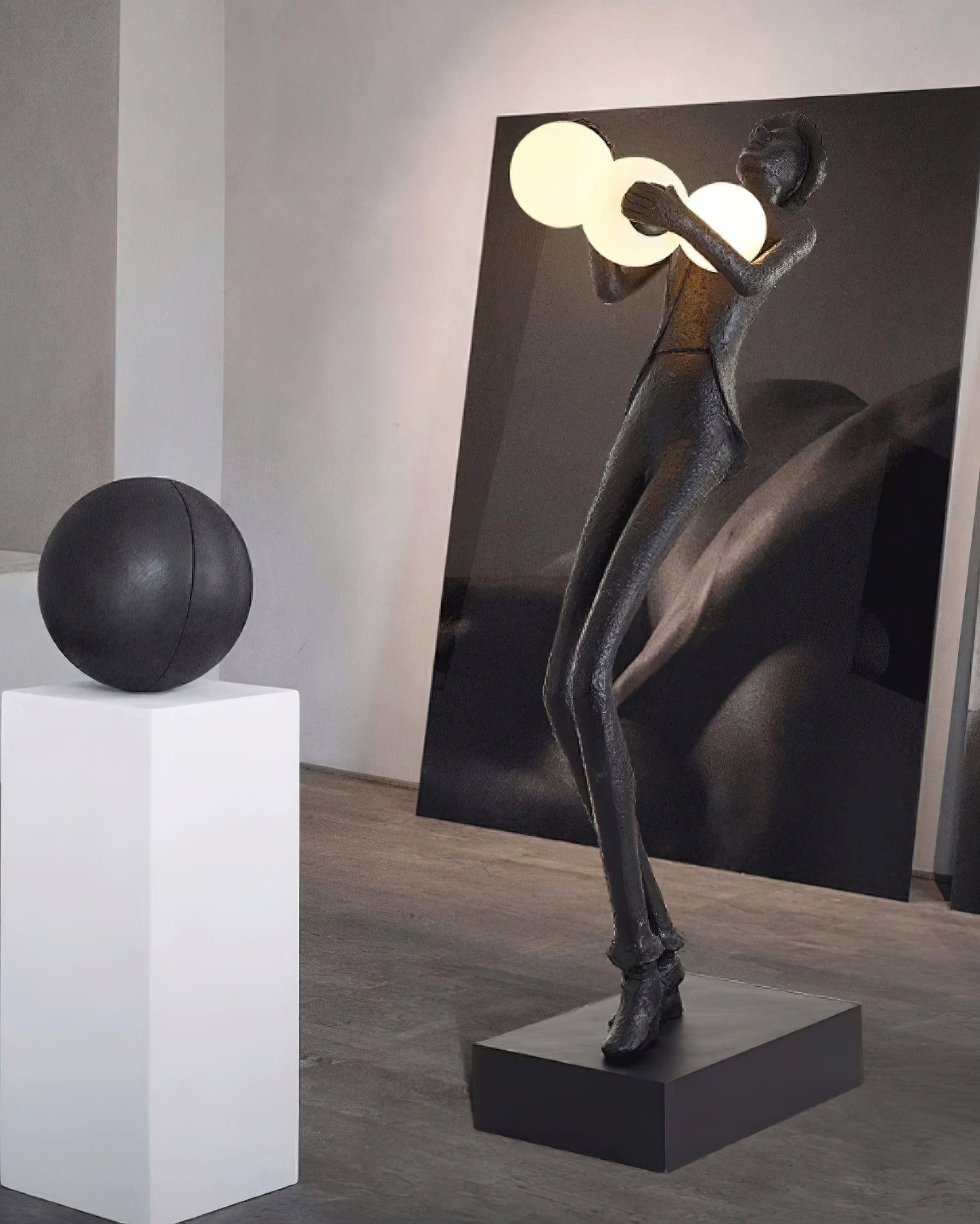 Evlirir Artistic Bronze Floor Lamp-Neutral Decor
