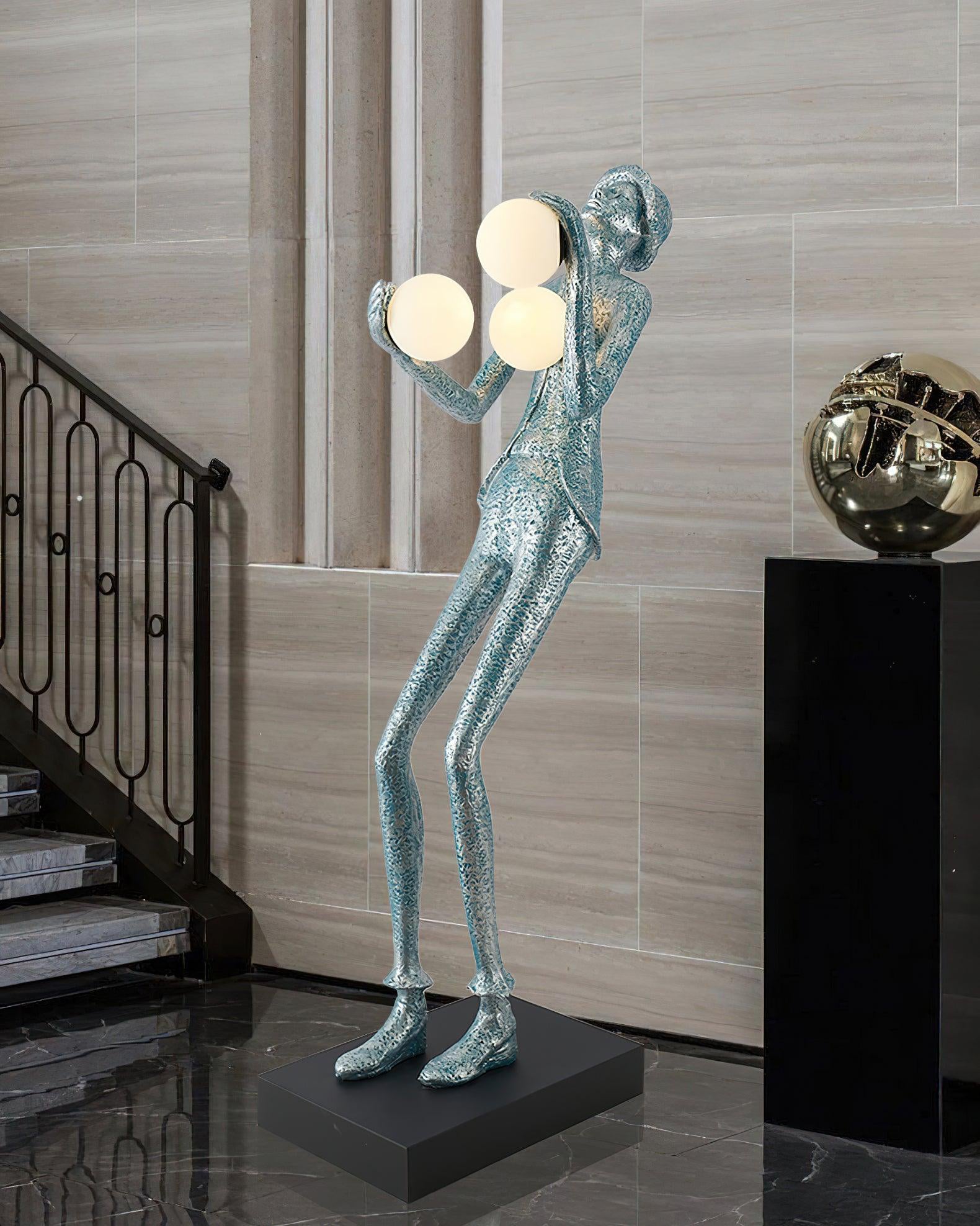 Evlirir Artistic Bronze Floor Lamp-Neutral Decor