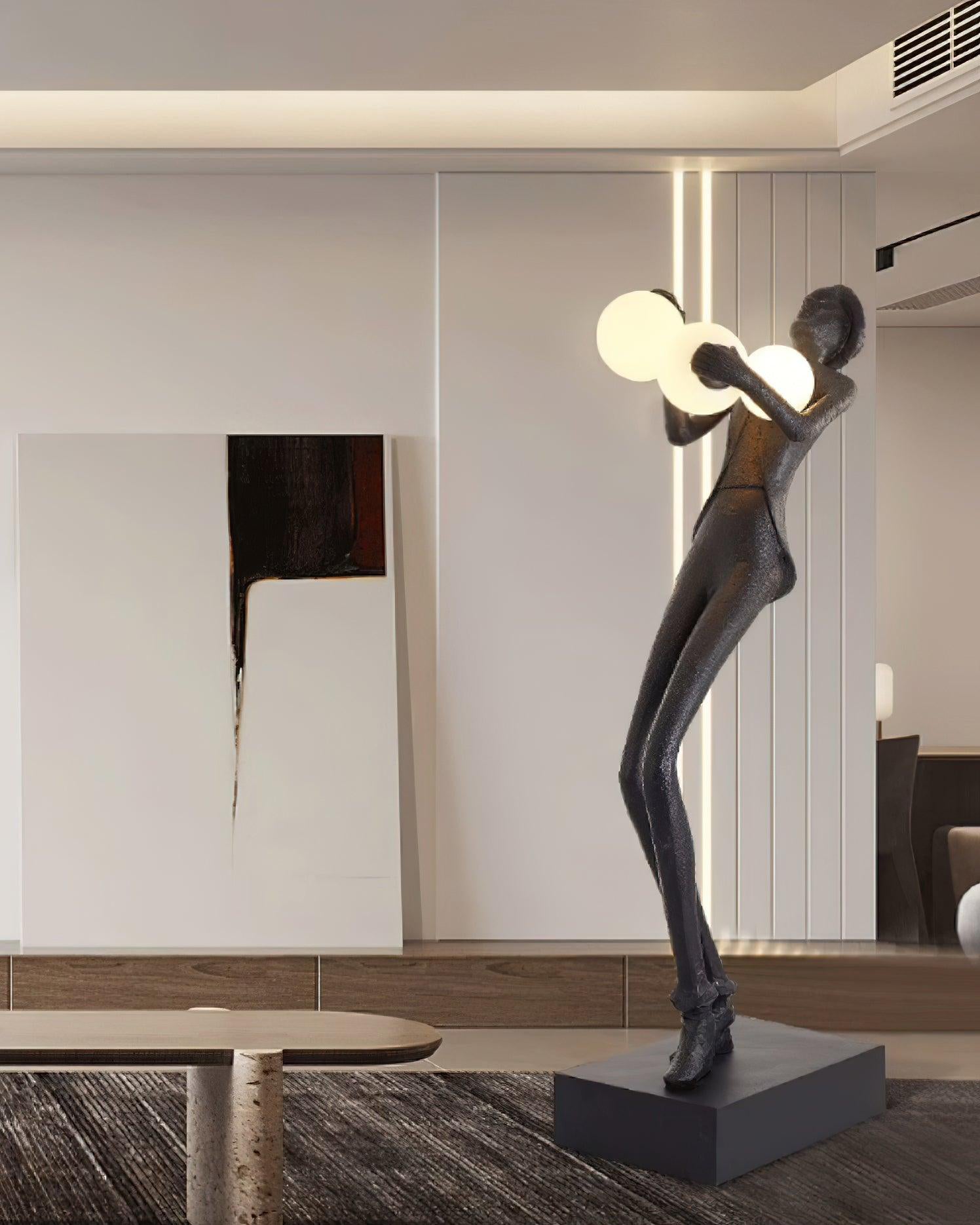 Evlirir Artistic Bronze Floor Lamp-Neutral Decor
