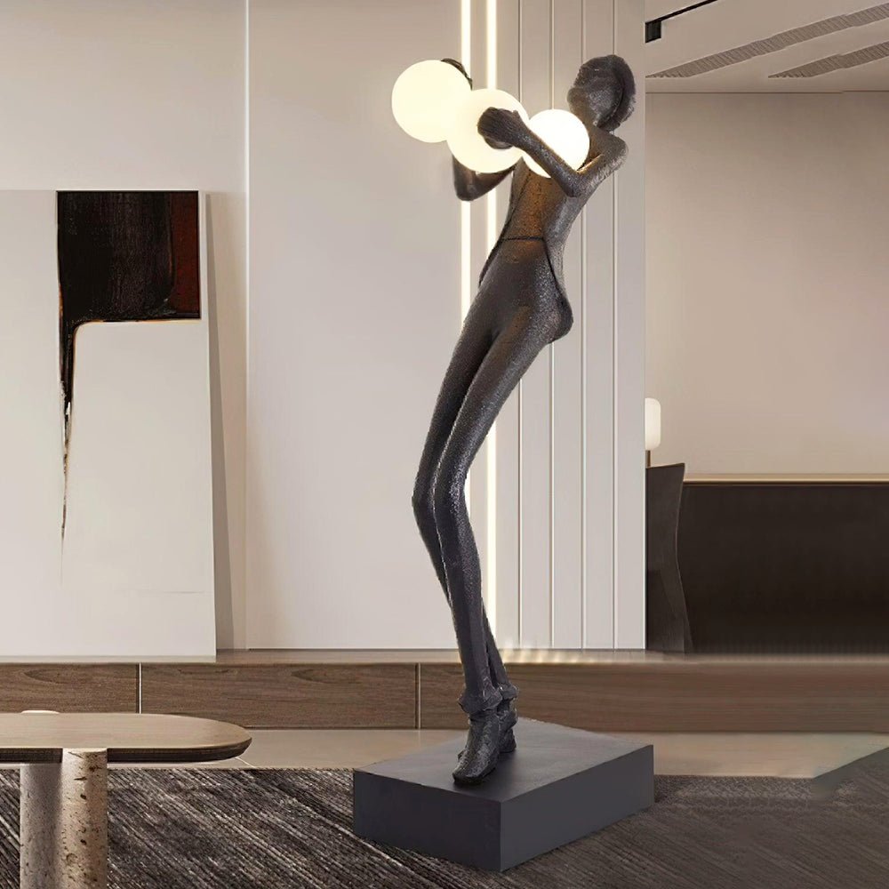 Evlirir Artistic Bronze Floor Lamp-Neutral Decor