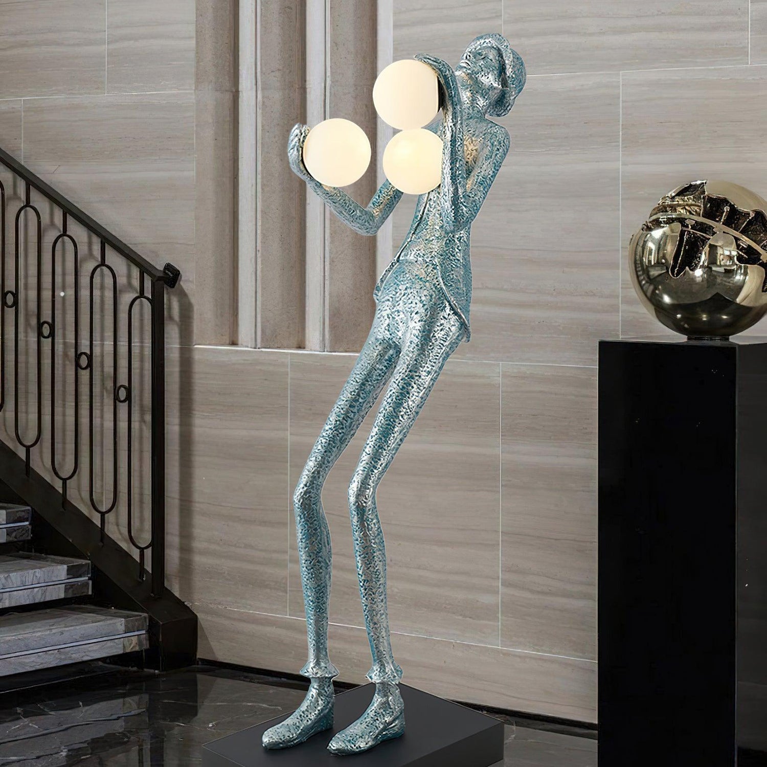 Evlirir Artistic Bronze Floor Lamp-Neutral Decor