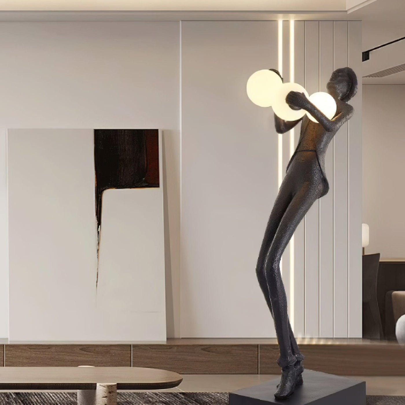 Evlirir Artistic Bronze Floor Lamp-Neutral Decor
