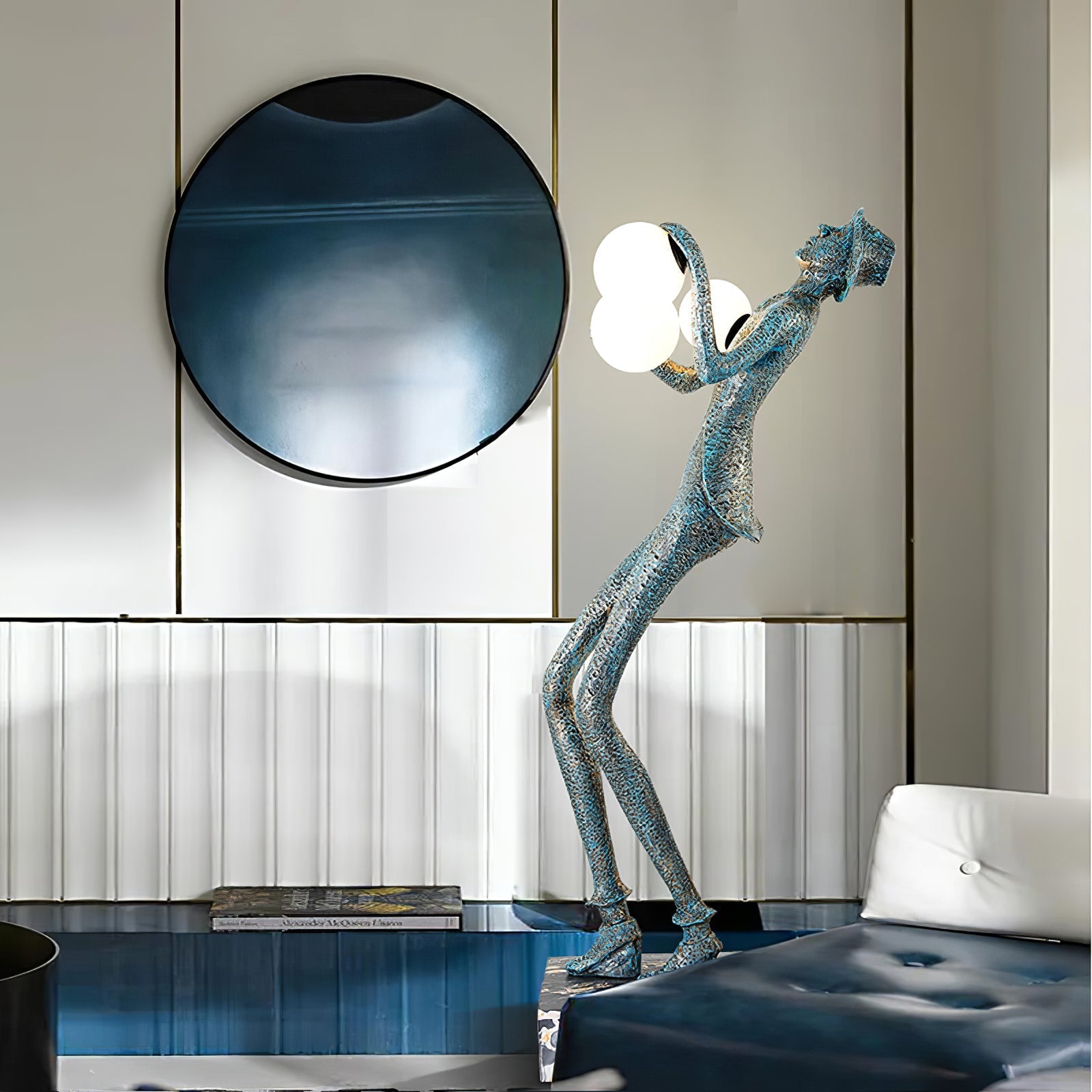 Evlirir Artistic Bronze Floor Lamp-Neutral Decor