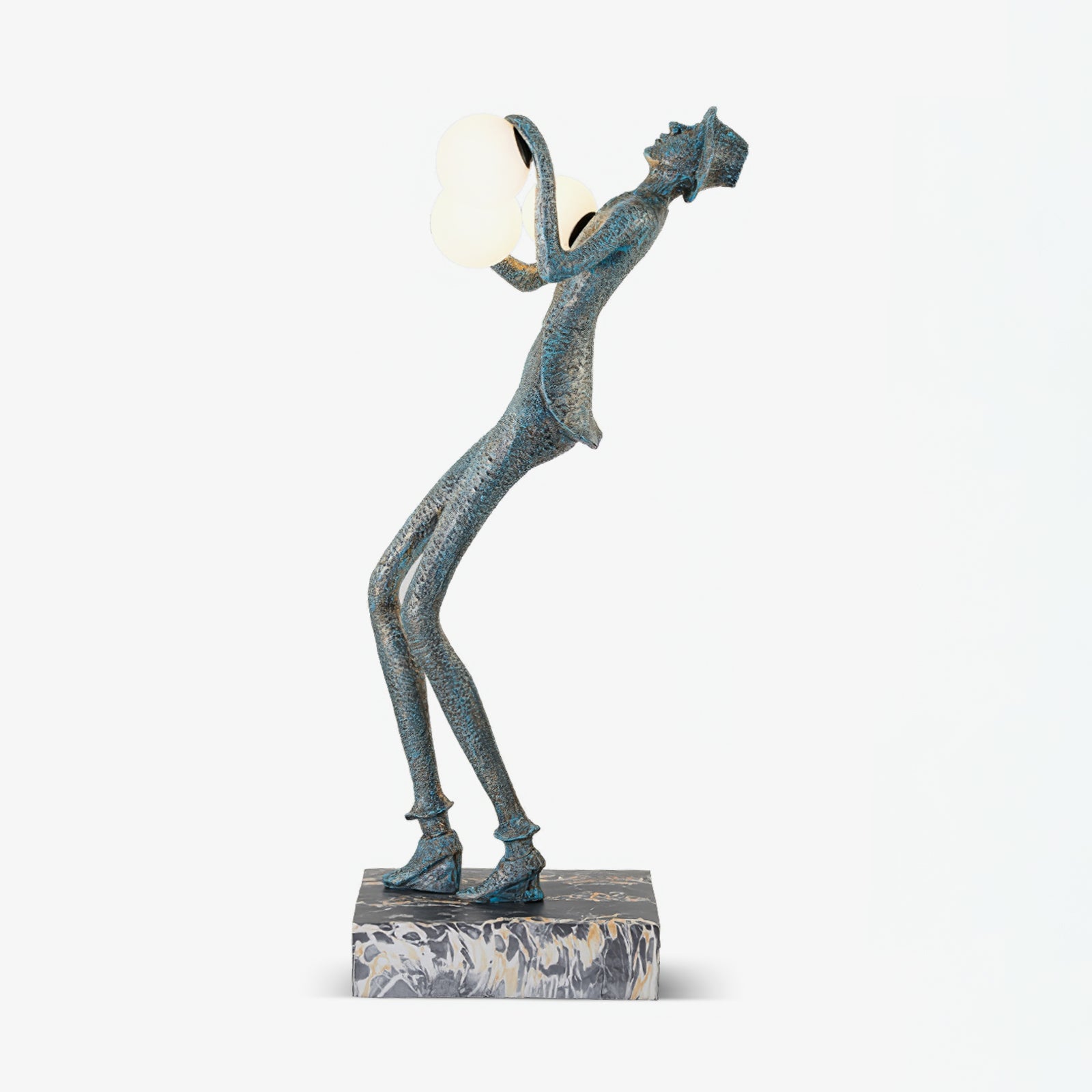 Gentleman Sculpture Floor Lamp-Neutral Decor