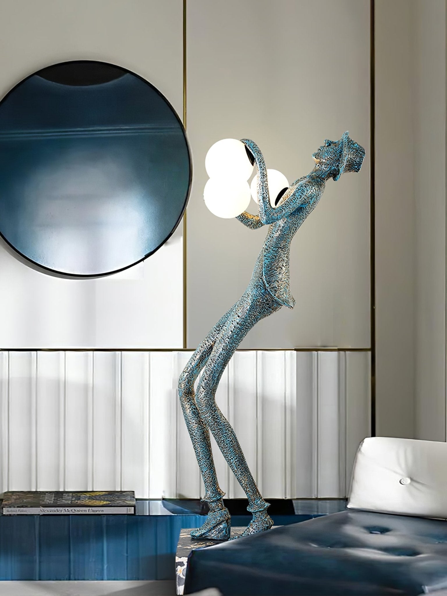 Evlirir Artistic Bronze Floor Lamp-Neutral Decor