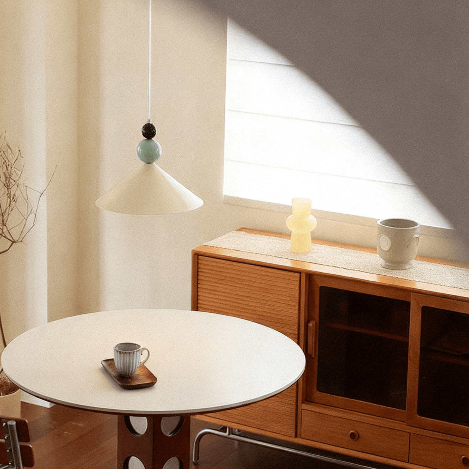 Geo Orb Pendant Light-Neutral Decor