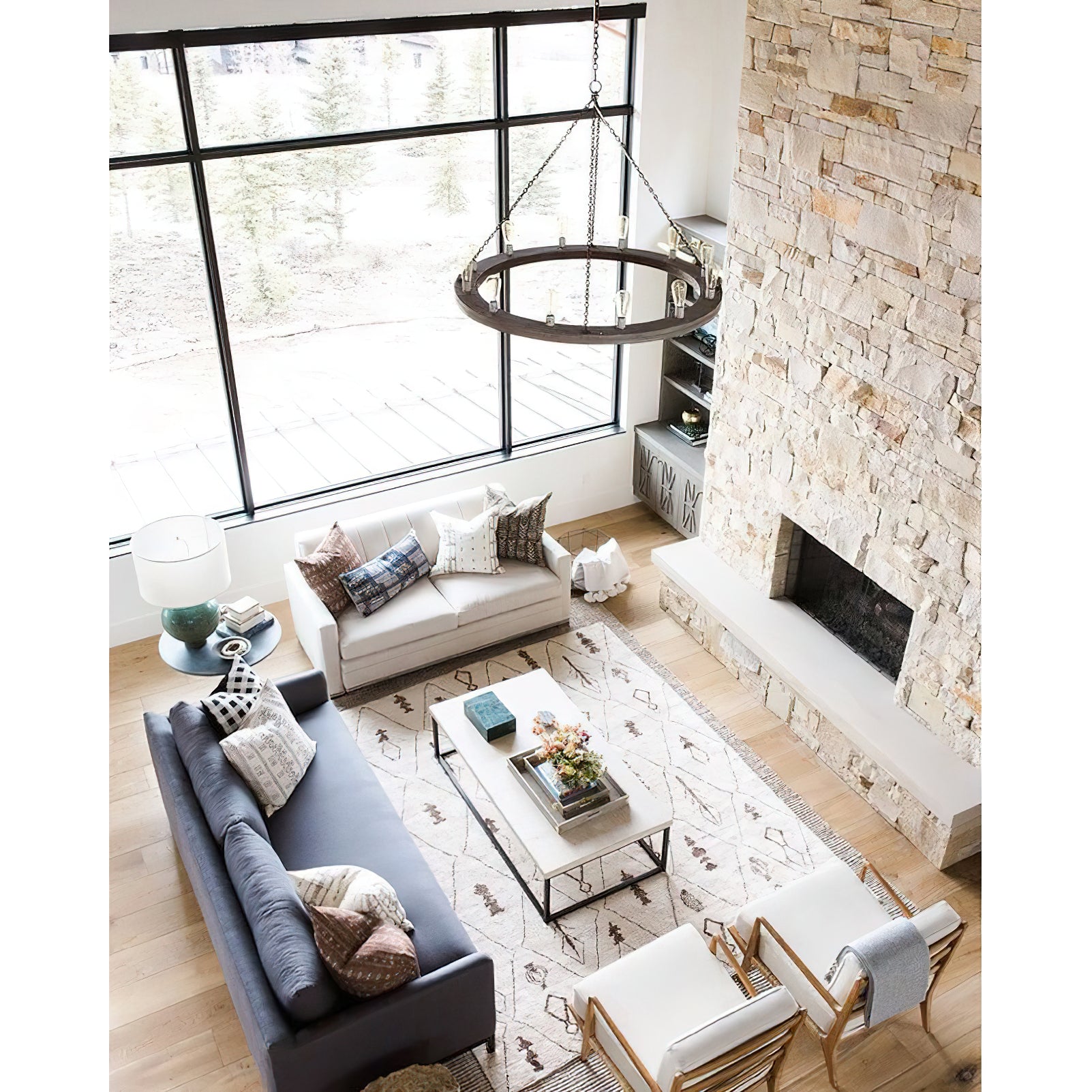 Rowan Wood Chandelier