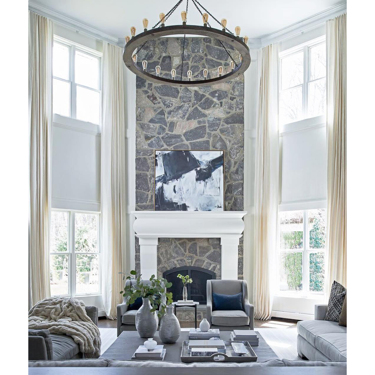 Rowan Wood Chandelier