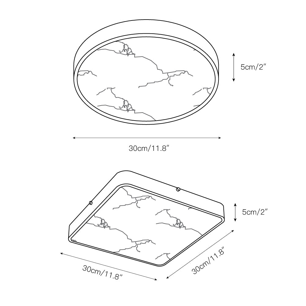 Selene Alabaster Ceiling Light